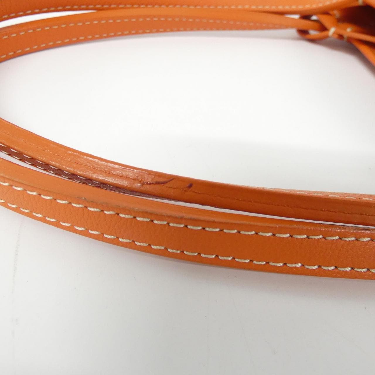 GOYARD Anjou Bag Canvas 橙色 帆布 中古品A - 縮圖 7