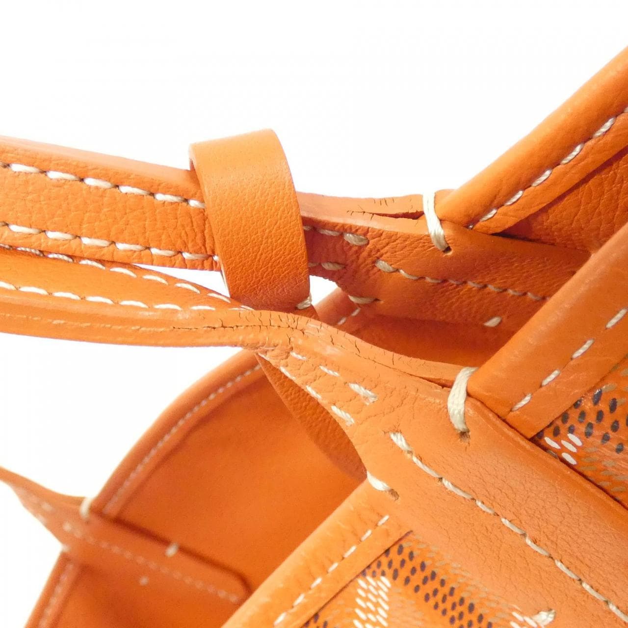 GOYARD Anjou Bag Canvas 橙色 帆布 中古品A - 縮圖 8