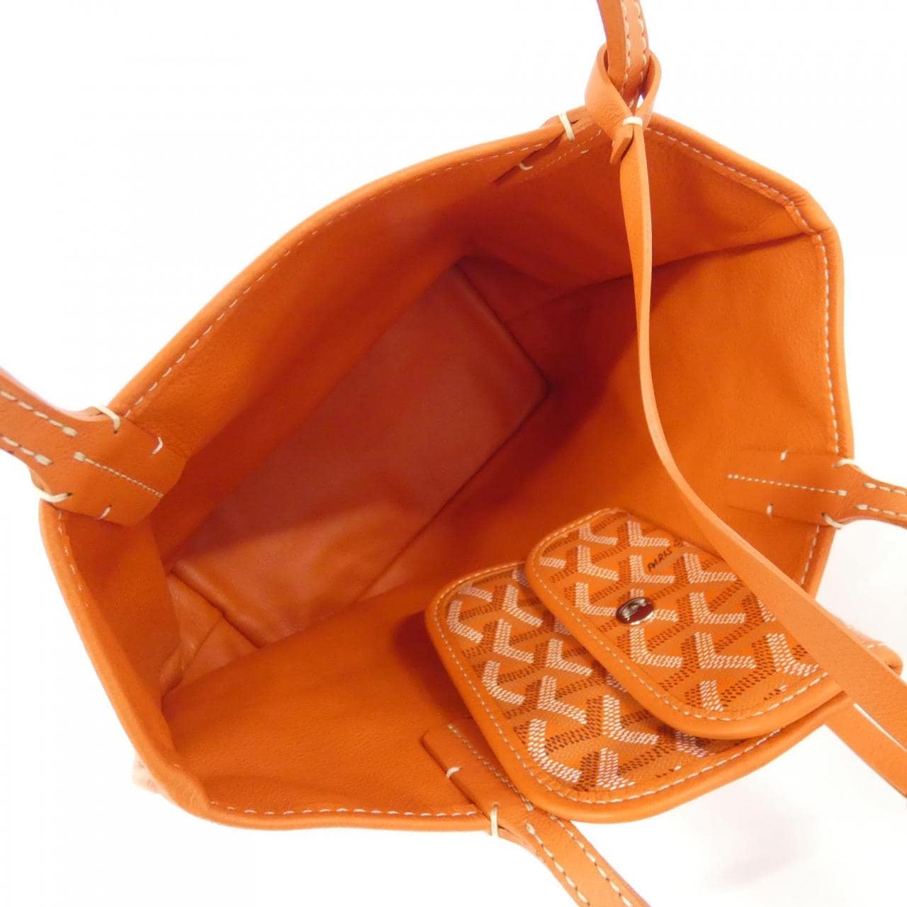 GOYARD Anjou Bag Canvas 橙色 帆布 中古品A - 縮圖 9