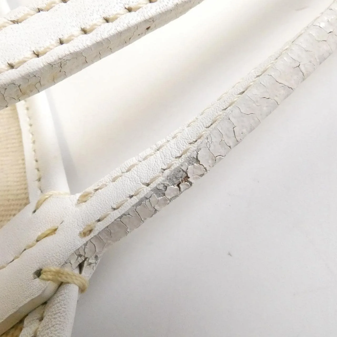 GOYARD Saint Louis AMA LOUIS JU Tote Canvas 白色 帆布 中古品B - 縮圖 7