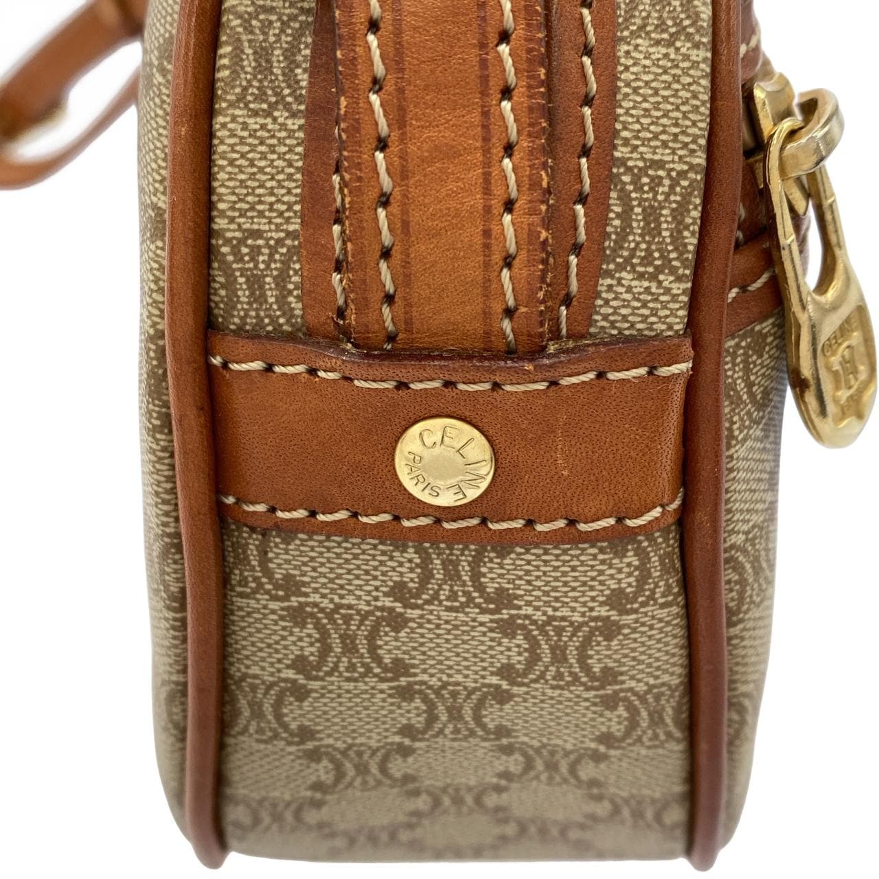 CELINE Shoulder Canvas Beige Canvas - Thumbnail 5