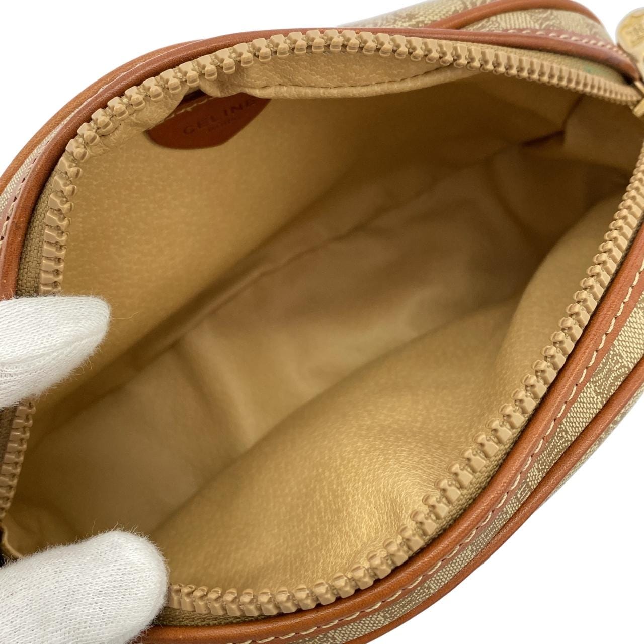 CELINE Shoulder Canvas Beige Canvas - Thumbnail 8