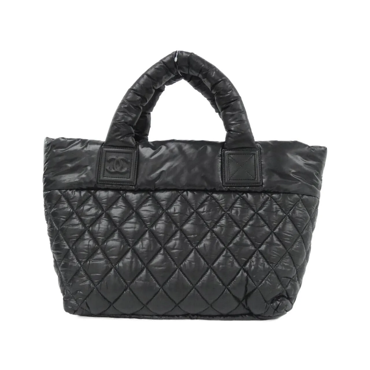 CHANEL Deauville 48610 Handbag Nylon Black Nylon - Thumbnail 2