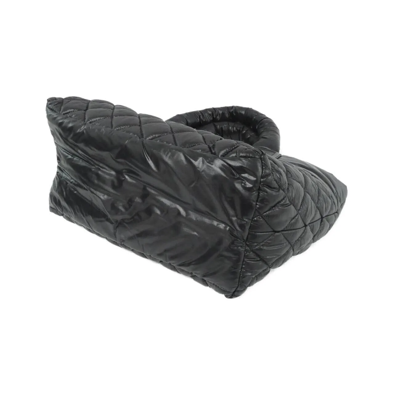 CHANEL Deauville 48610 Handbag Nylon Black Nylon - Thumbnail 3