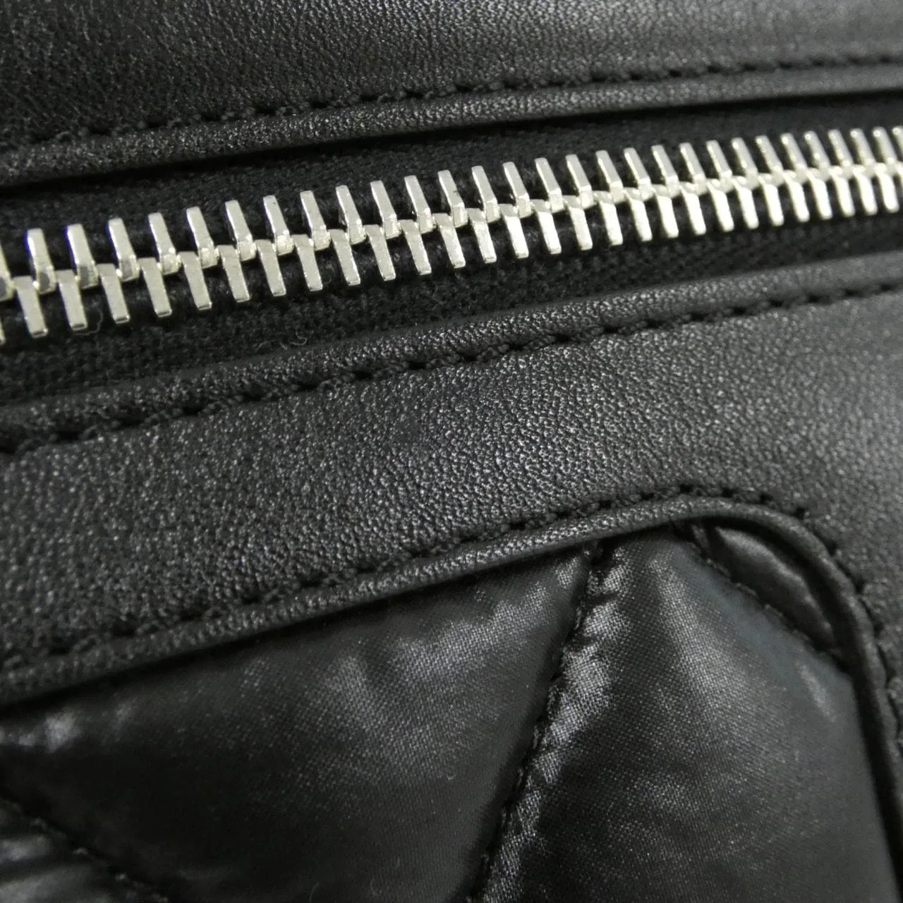 CHANEL Deauville 48610 Handbag Nylon Black Nylon - Thumbnail 6