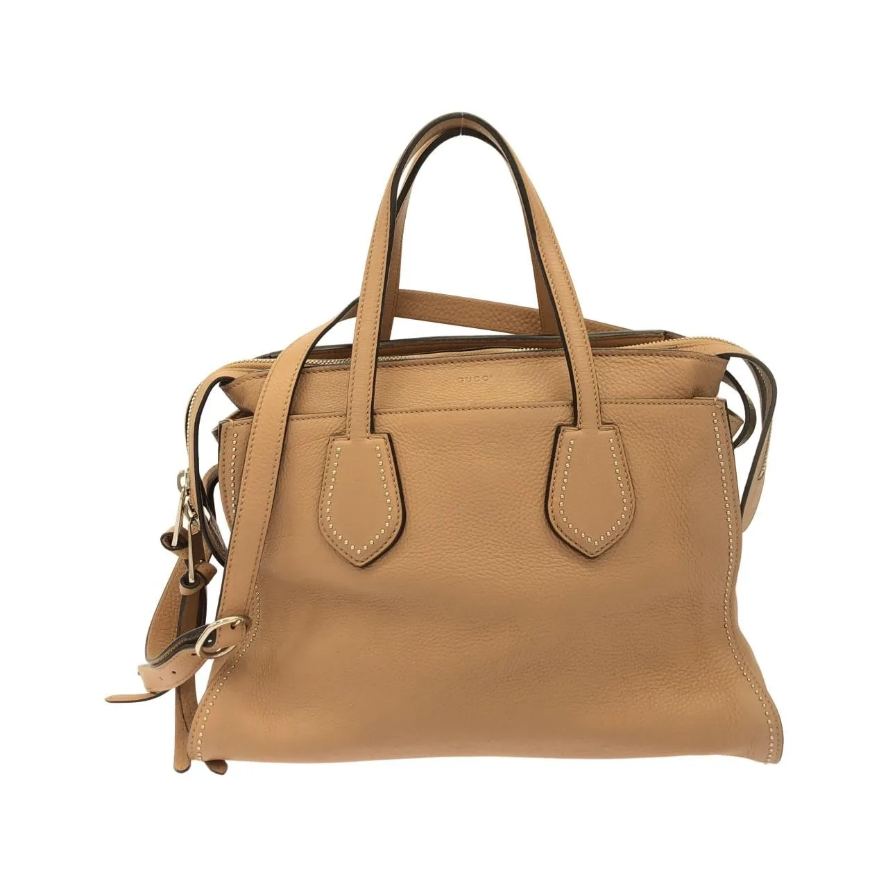 GUCCI Bamboo Daily 370822 A88EN Handbag Leather Black