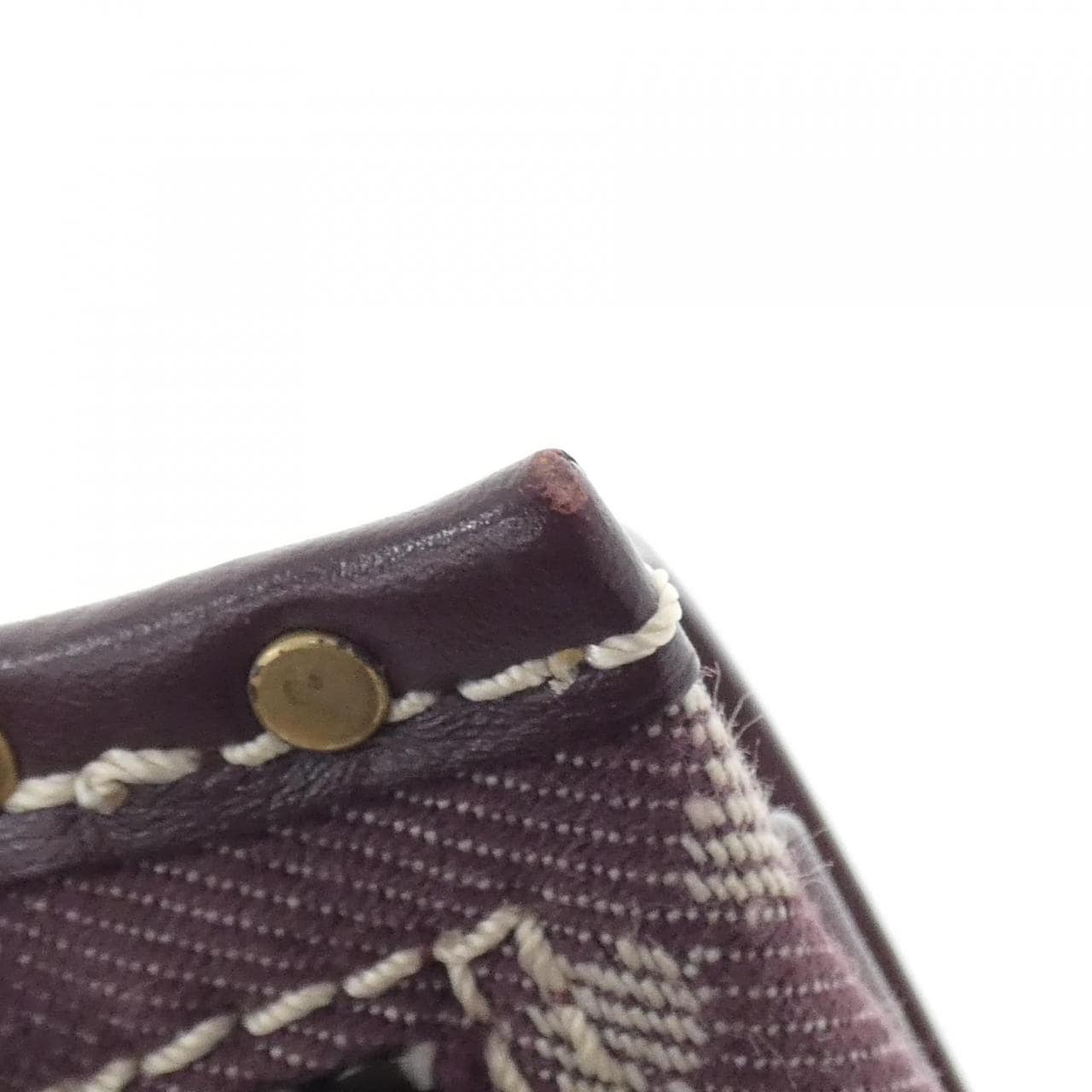 CELINE Belt Bag Canvas 酒紅色 帆布 中古品A - 縮圖 5