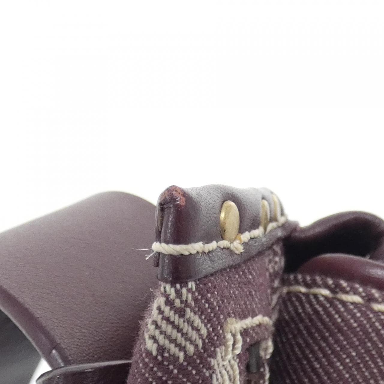 CELINE Belt Bag Canvas 酒紅色 帆布 中古品A - 縮圖 6