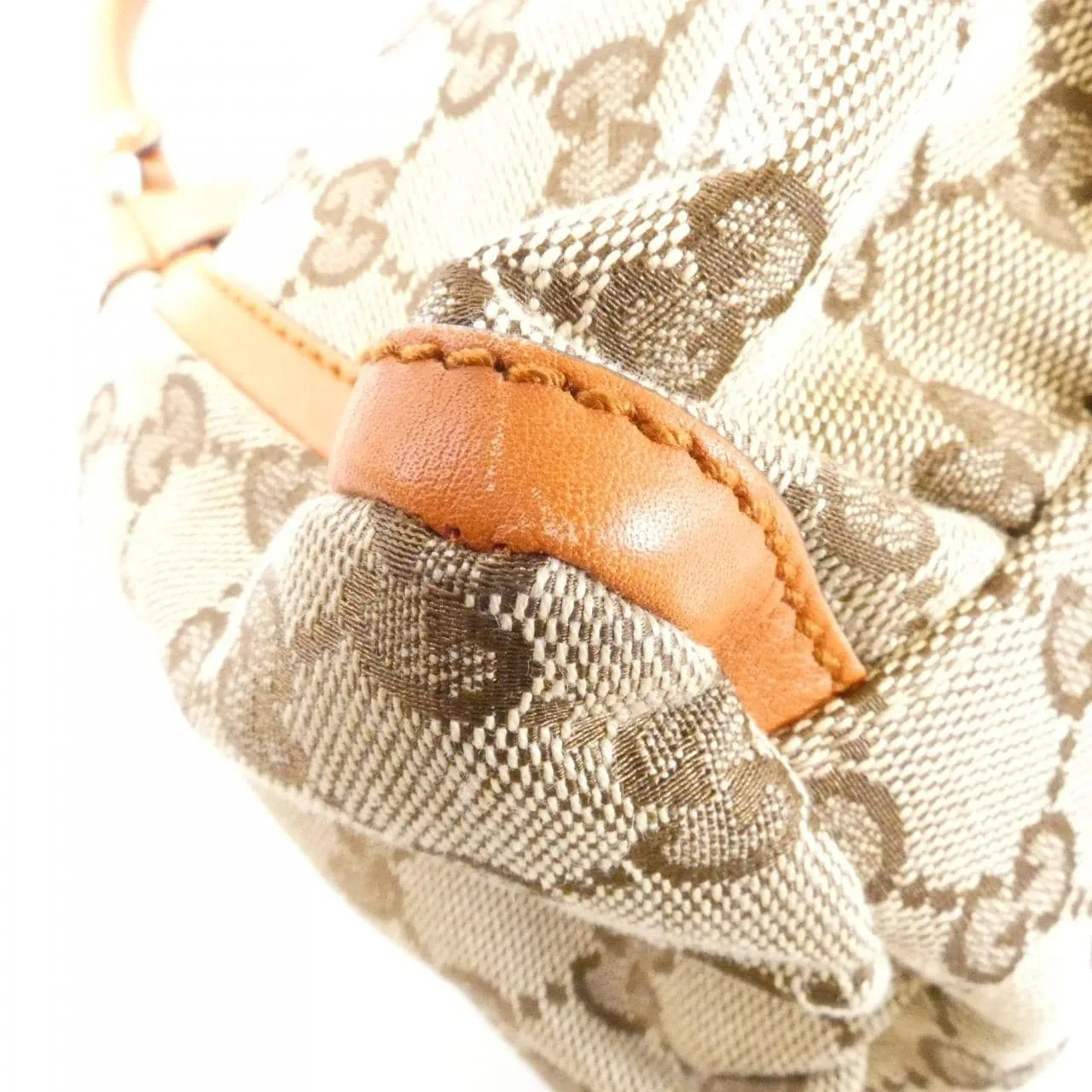 GUCCI 190525 FFPAG Shoulder Canvas 米色 帆布 中古品A - 縮圖 3