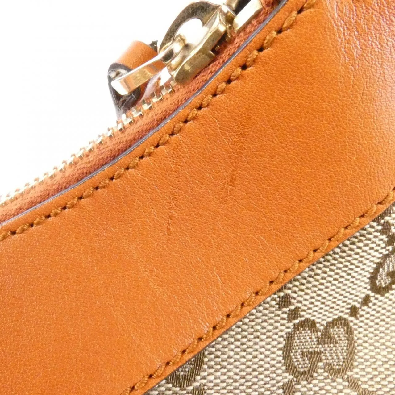 GUCCI 190525 FFPAG Shoulder Canvas 米色 帆布 中古品A - 縮圖 5