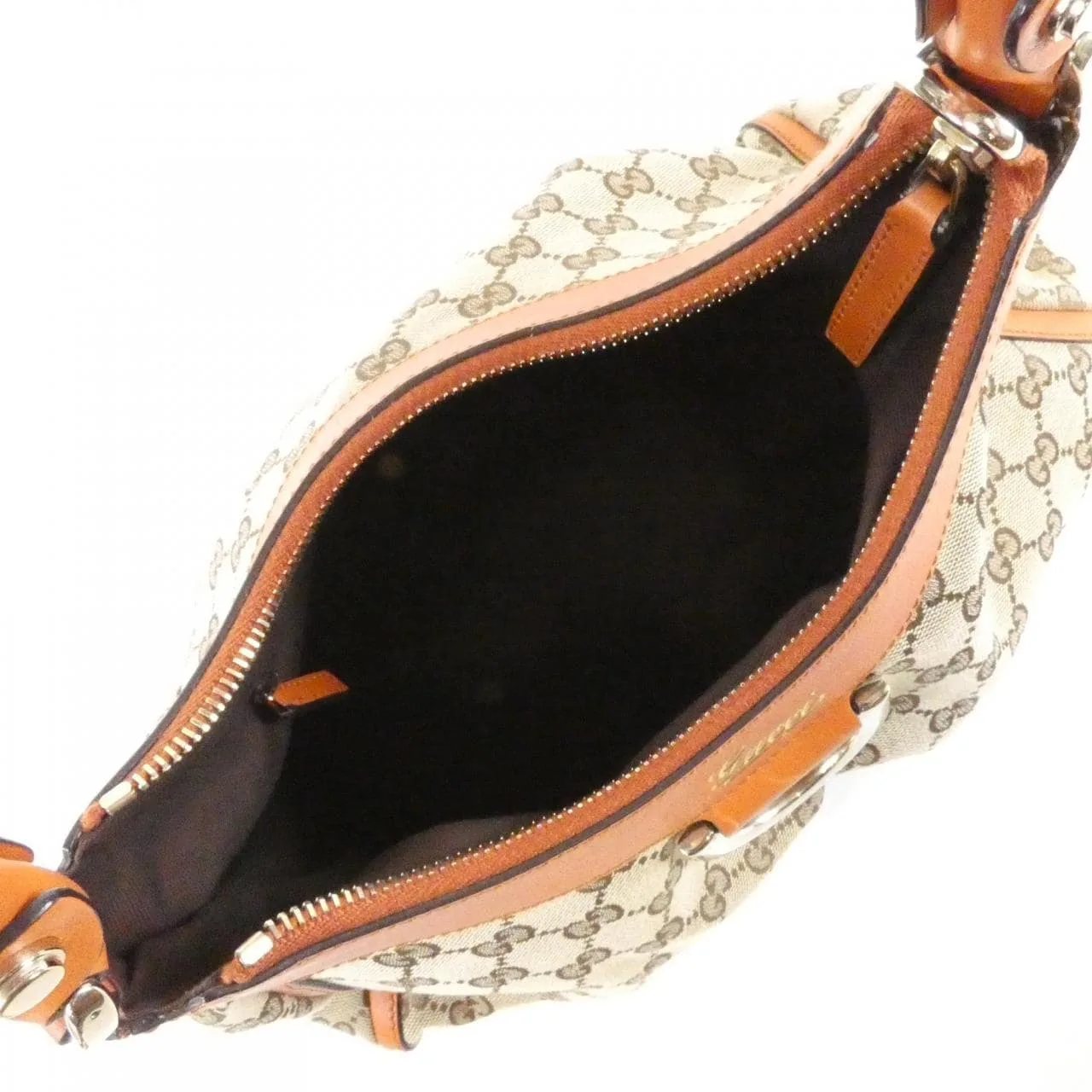 GUCCI 190525 FFPAG Shoulder Canvas 米色 帆布 中古品A - 縮圖 9