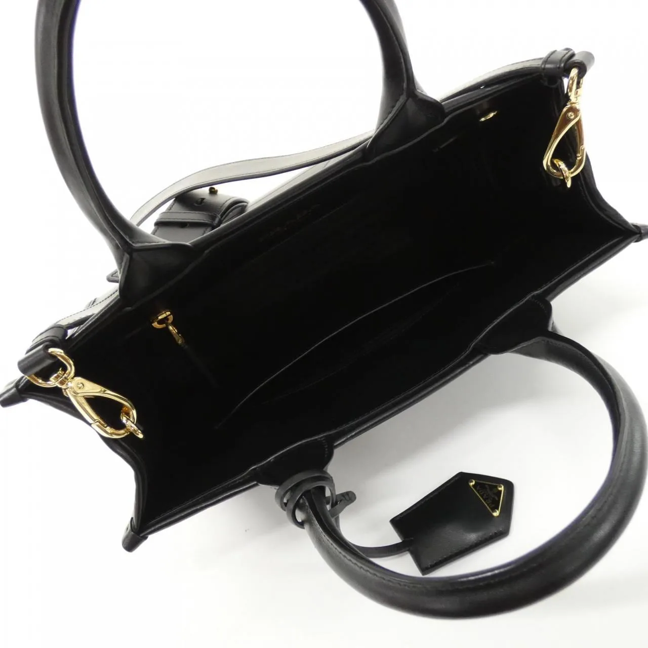 PRADA 1BA379 Handbag 黑色 中古品A - 縮圖 9