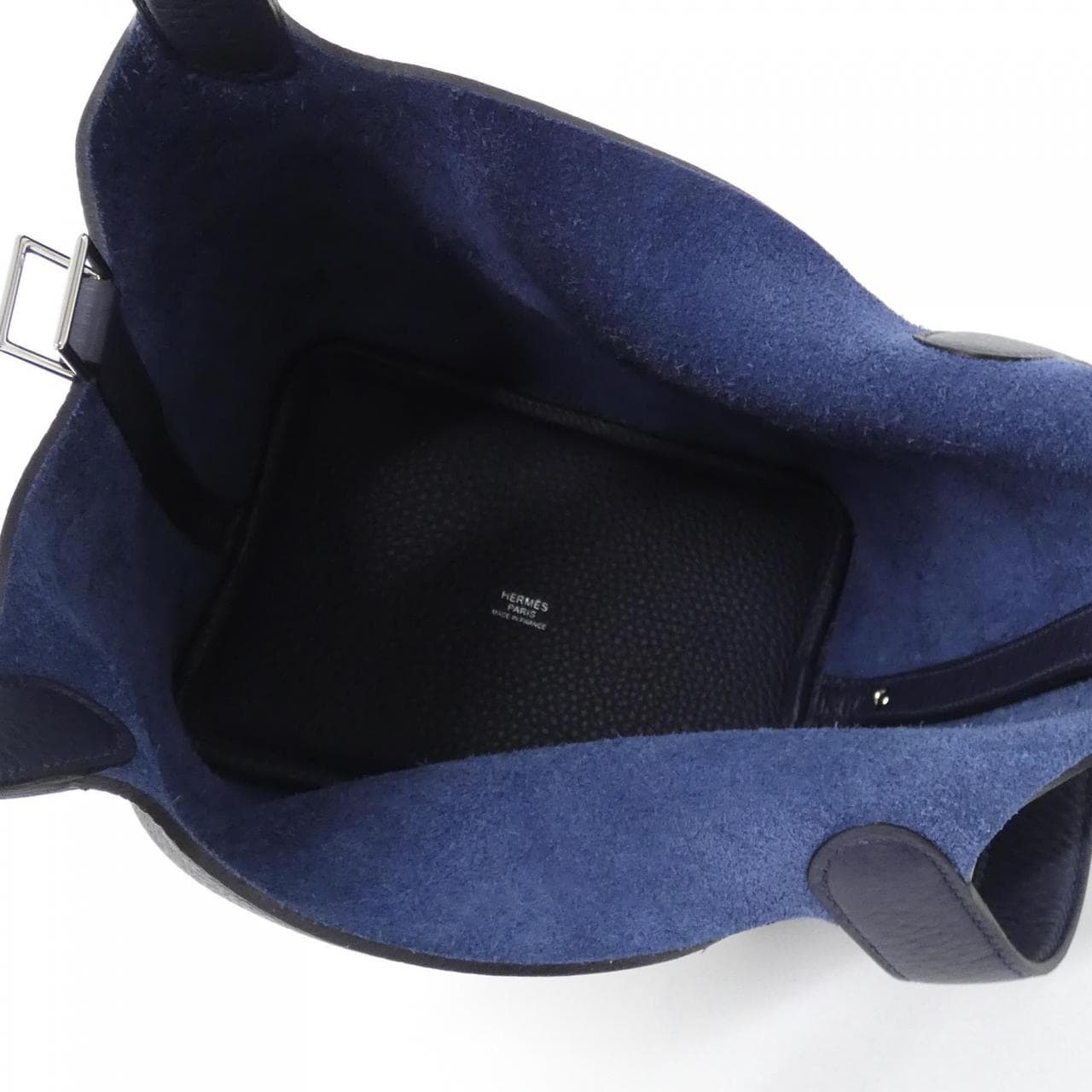 HERMES HERMÈS Picotin 056289CK Bag Clemence Blue Clemence Leather - Thumbnail 5