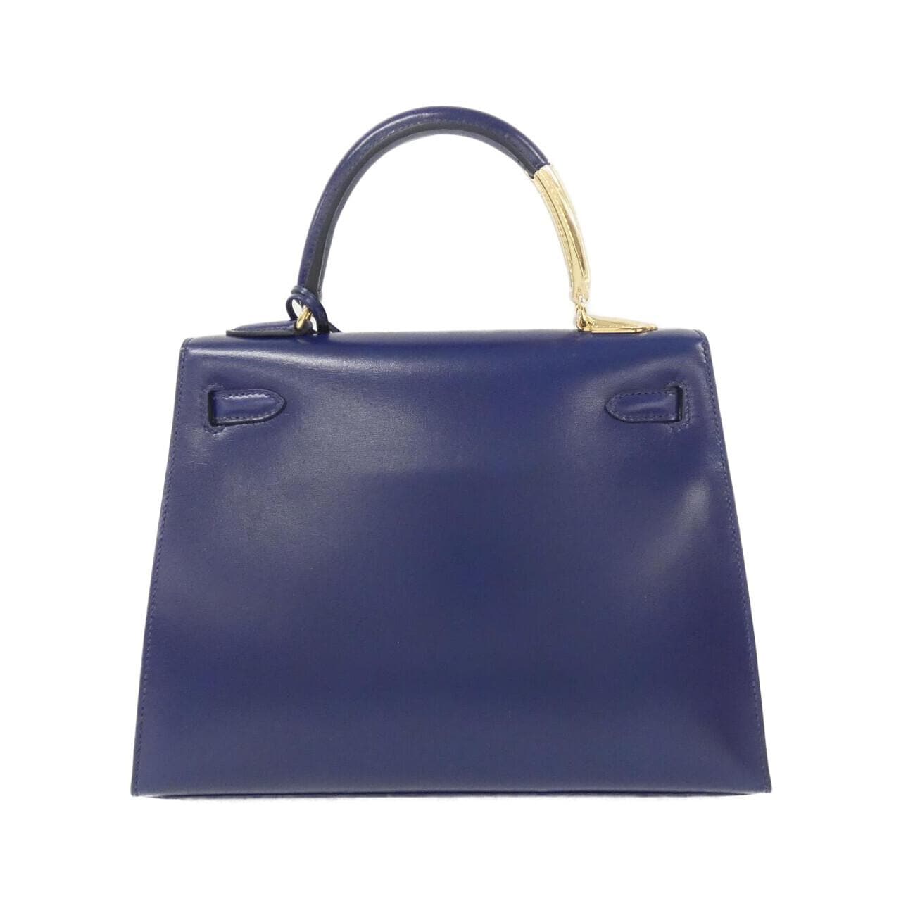 HERMES Kelly HERMÈS 082670CG Bag Box Calf 藍色 Box 皮 中古品A - 縮圖 2