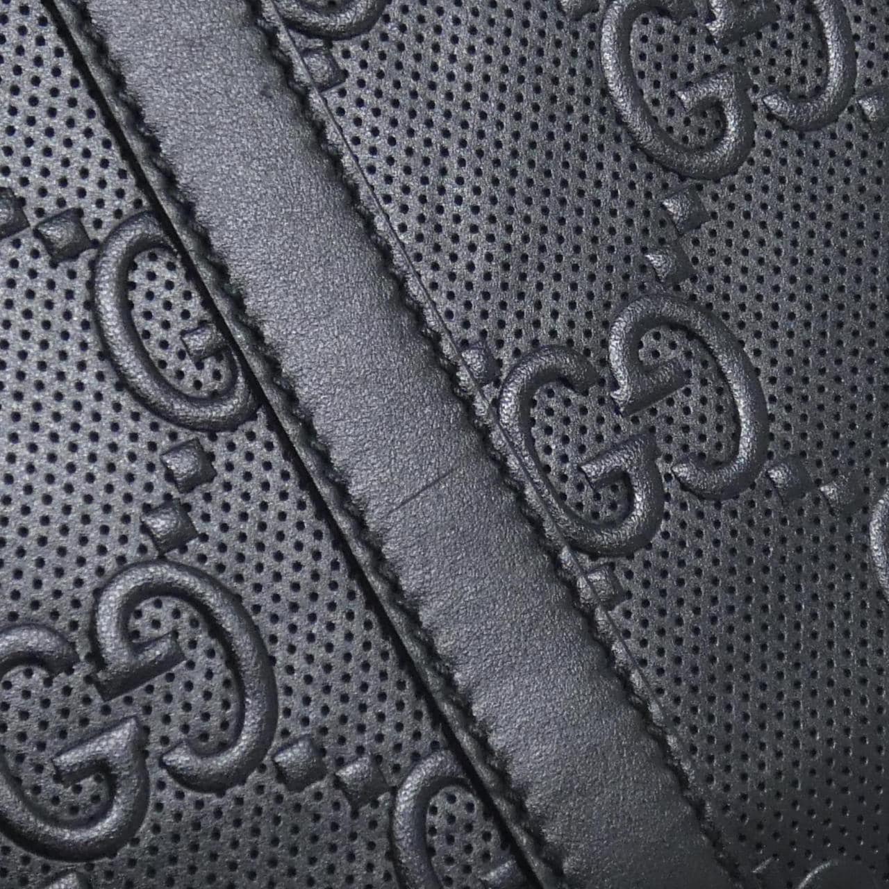 GUCCI 700421 1W3AN Bag Leather 黑色 皮革 - 縮圖 4