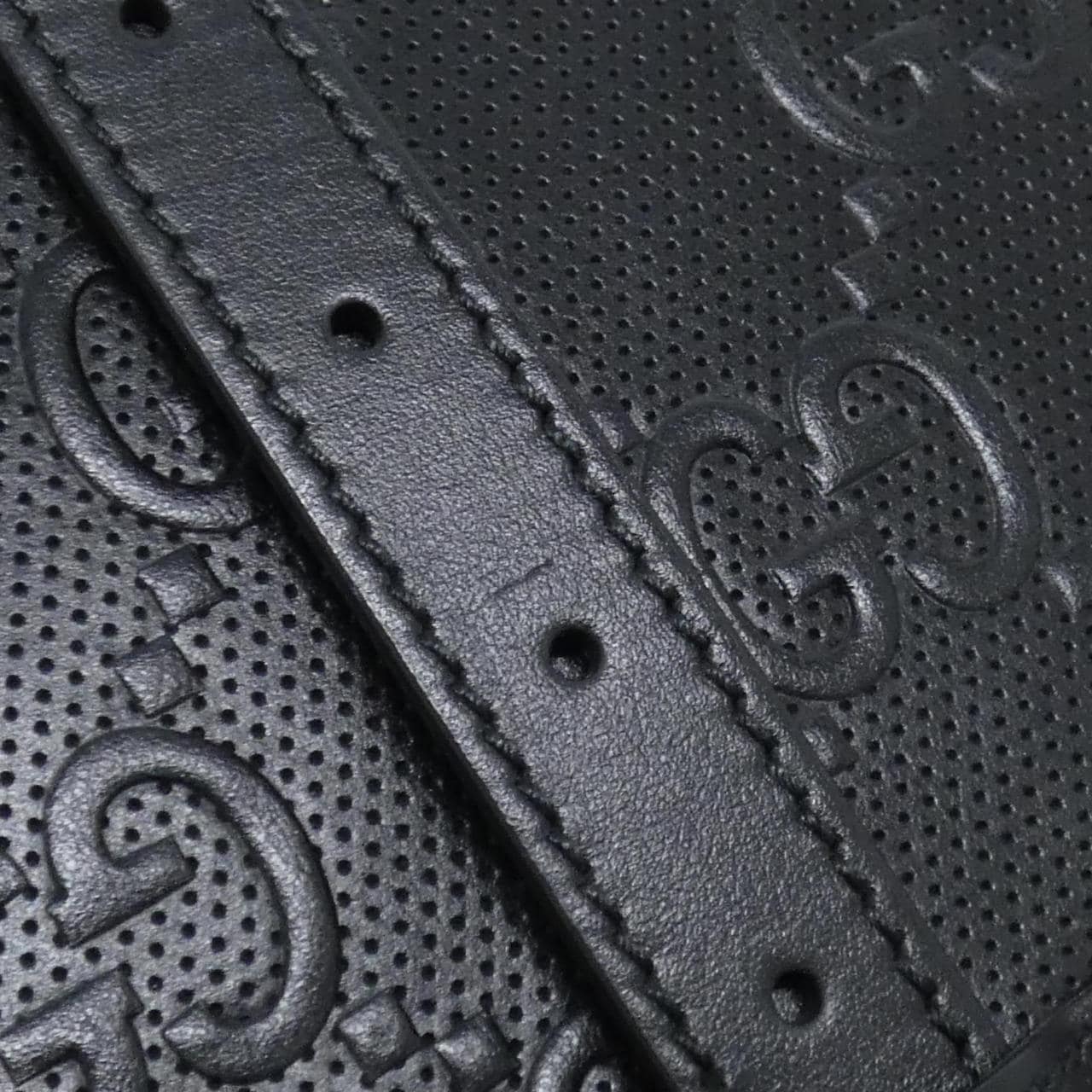 GUCCI 700421 1W3AN Bag Leather 黑色 皮革 - 縮圖 5