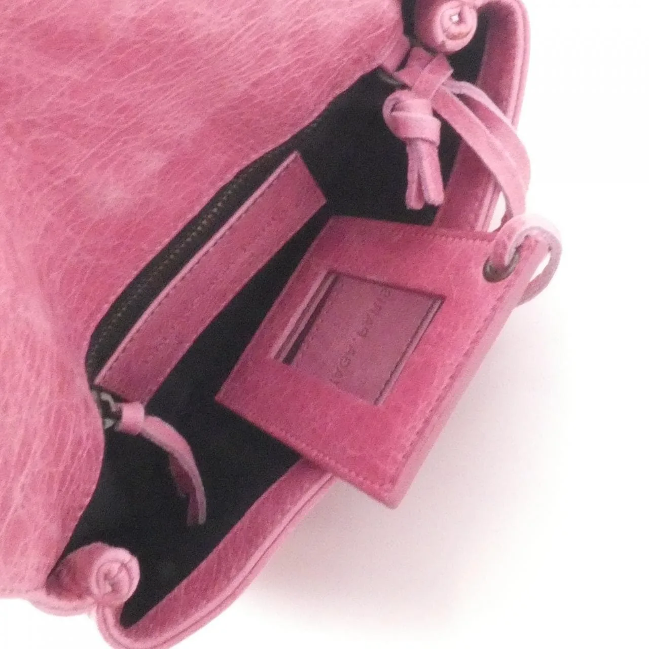 BALENCIAGA 224895 Pouch Leather Pink Leather Rank B - Thumbnail 6