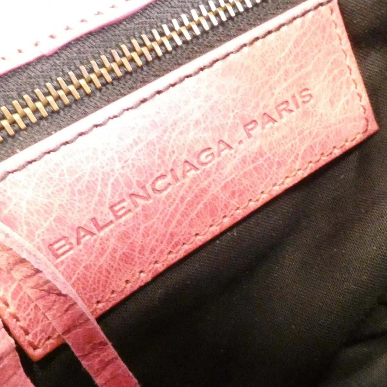 BALENCIAGA 224895 Pouch Leather Pink Leather Rank B - Thumbnail 8