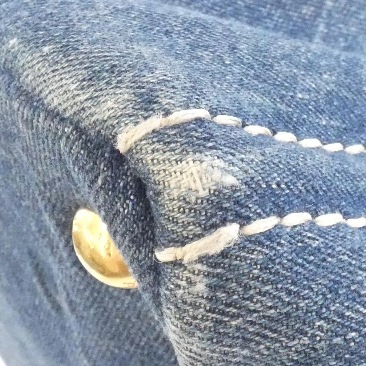 PRADA B1872B Handbag 白色 中古品B - 縮圖 4