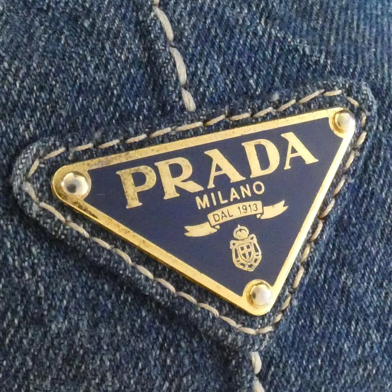 PRADA B1872B Handbag 白色 中古品B - 縮圖 6