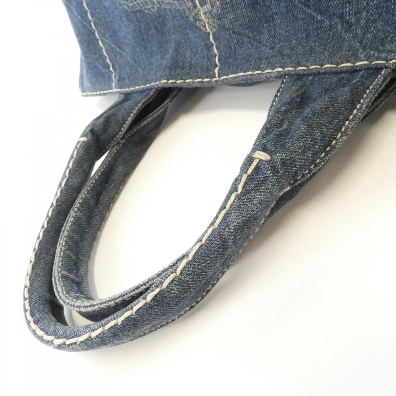 PRADA B1872B Handbag 白色 中古品B - 縮圖 7