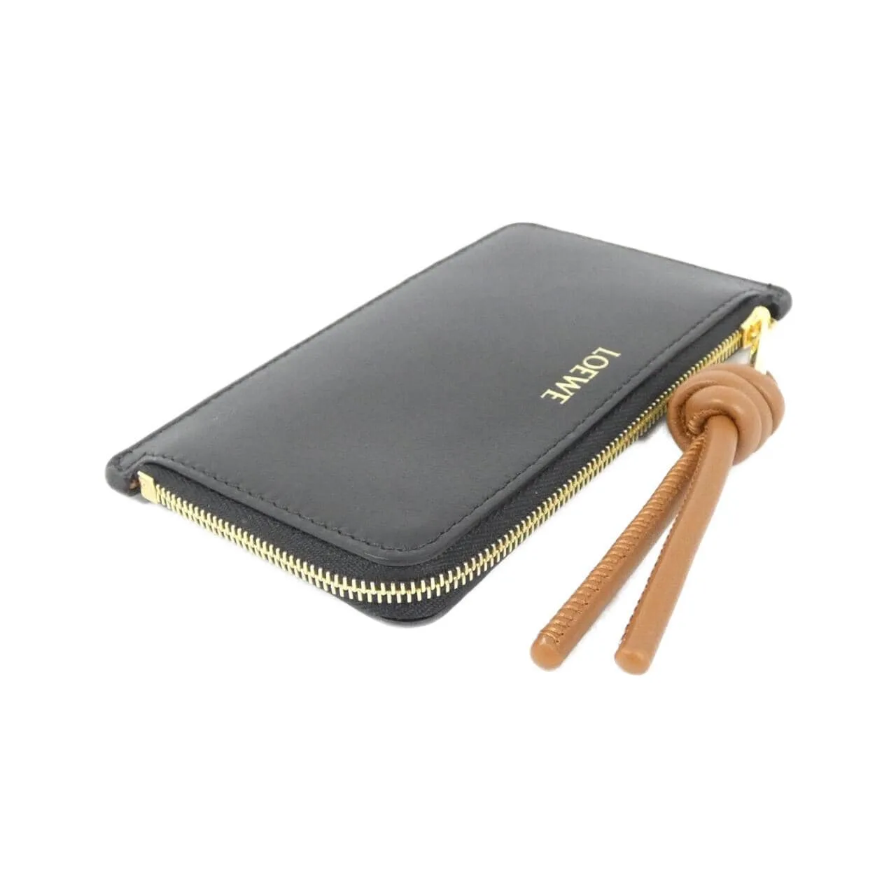 LOEWE CEM1Z40X02 Coin Case 黑色 中古品A - 縮圖 3