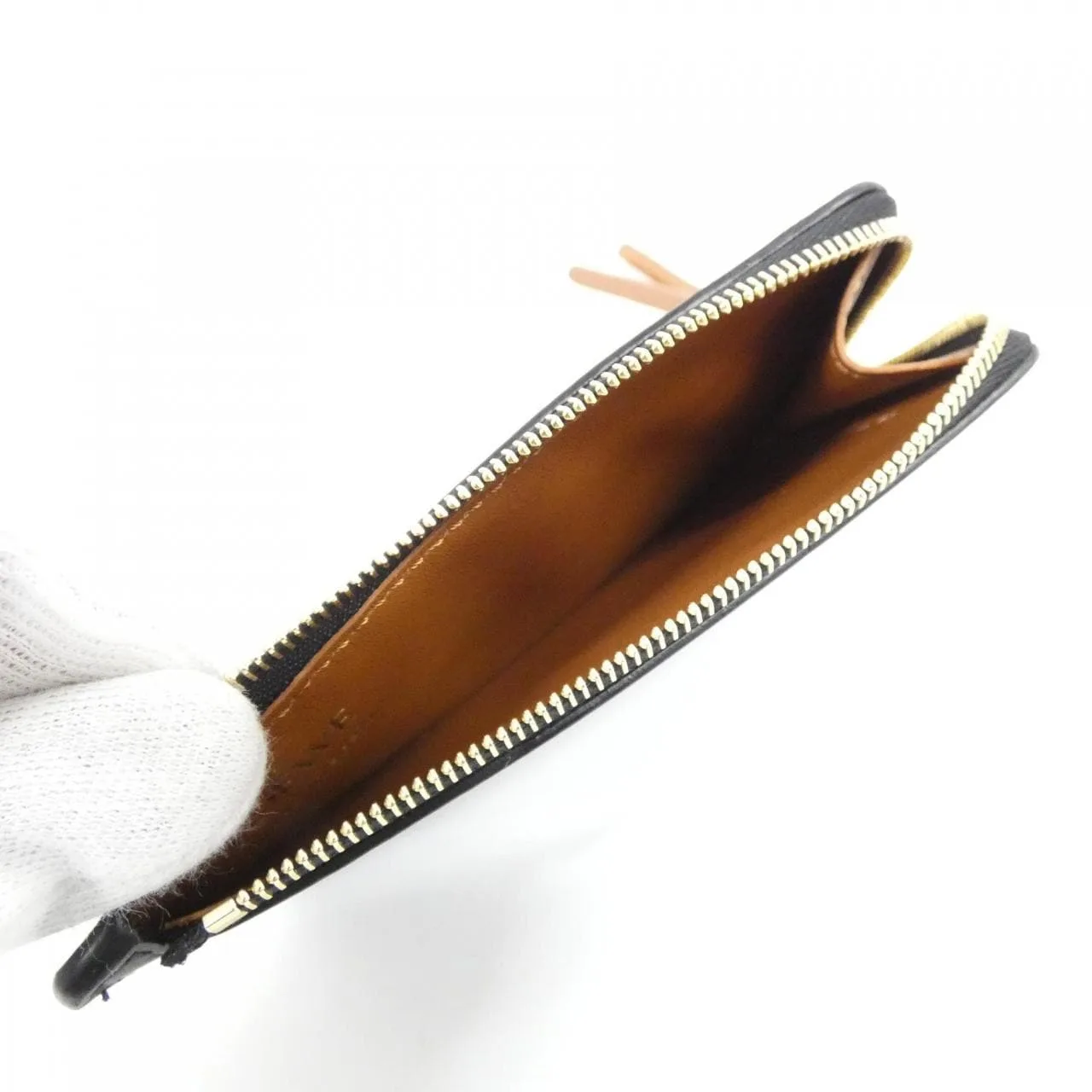 LOEWE CEM1Z40X02 Coin Case 黑色 中古品A - 縮圖 5