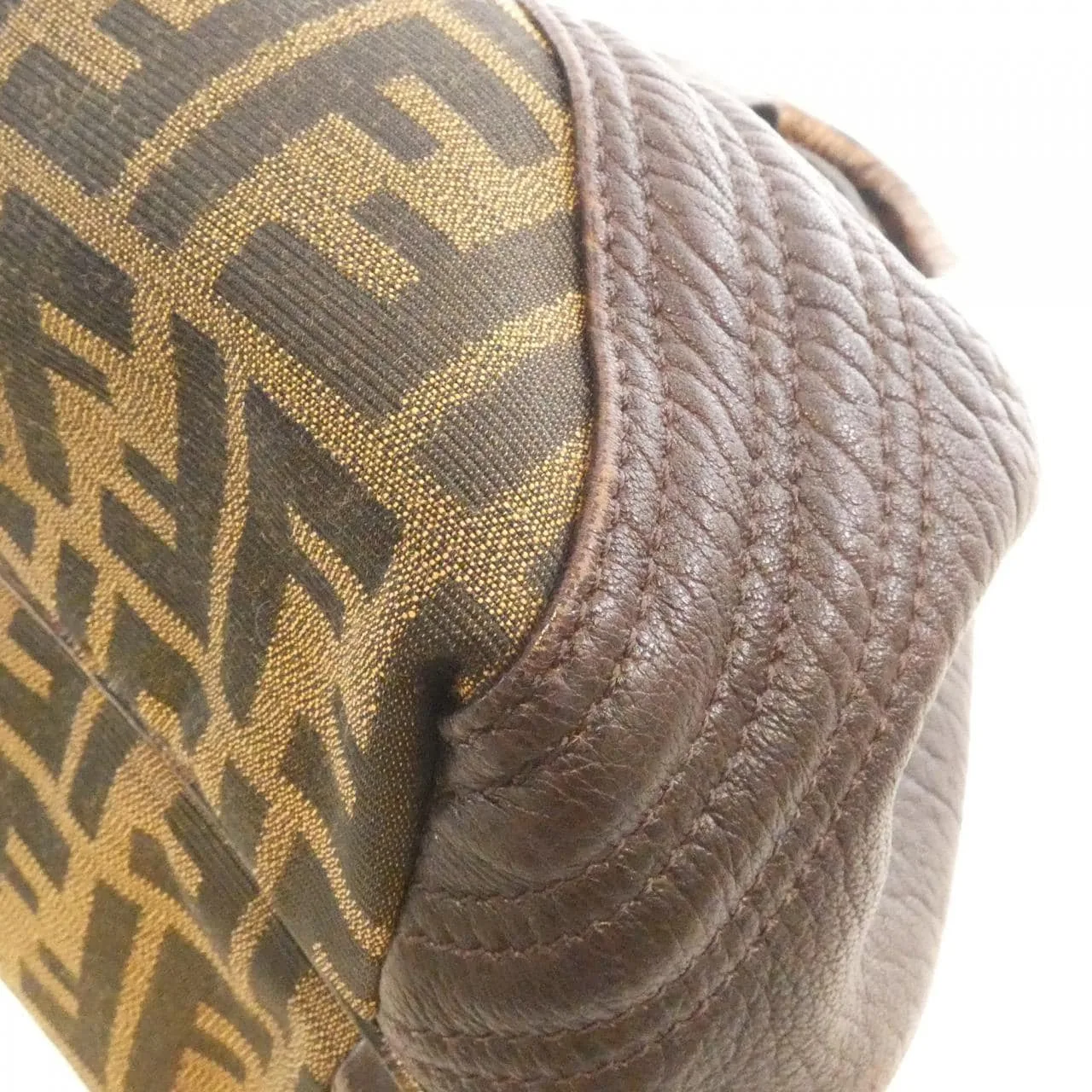 FENDI Baguette 8BR589RPU Handbag Canvas Black Canvas Rank B - Thumbnail 3