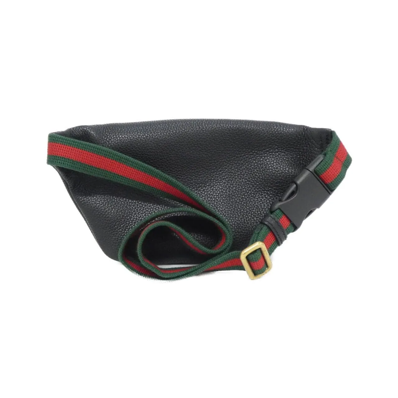 GUCCI 527792 0GCCT Belt Leather 黑色 皮革 中古品A - 縮圖 2