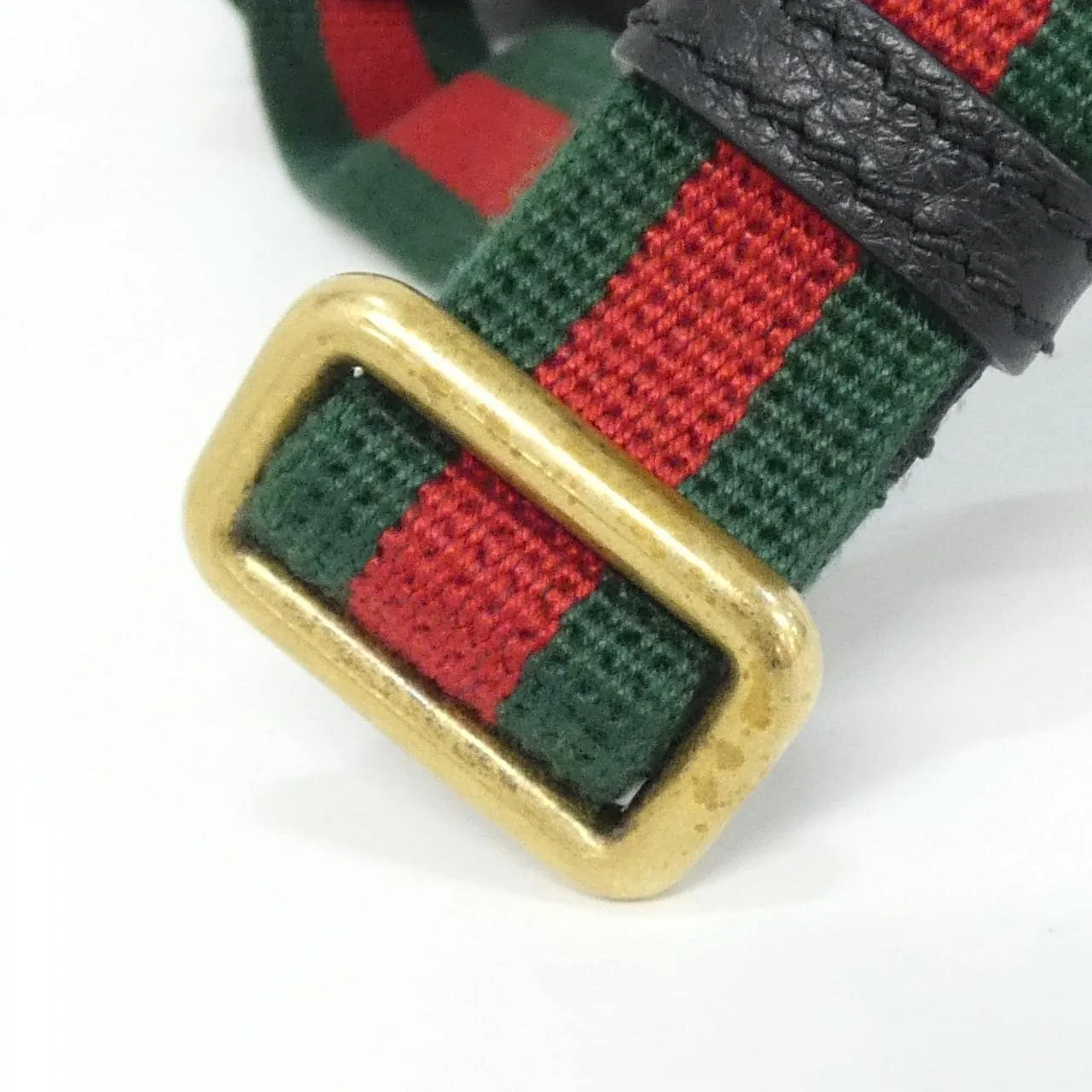 GUCCI 527792 0GCCT Belt Leather 黑色 皮革 中古品A - 縮圖 6