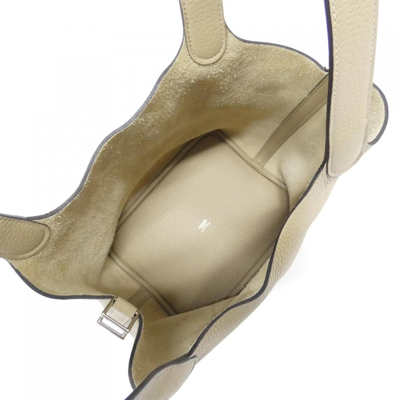 HERMES 060991CK Handbag Clemence Black Clemence Leather - Thumbnail 6