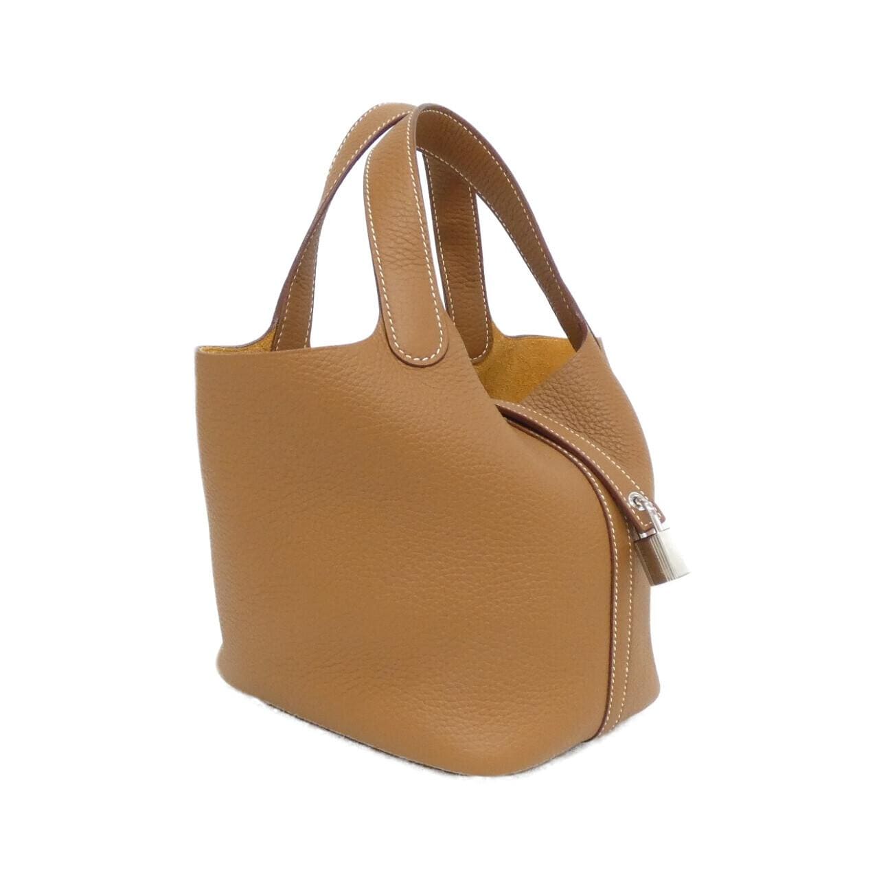 HERMES HERMÈS Picotin 056289CK Bag Clemence Gold