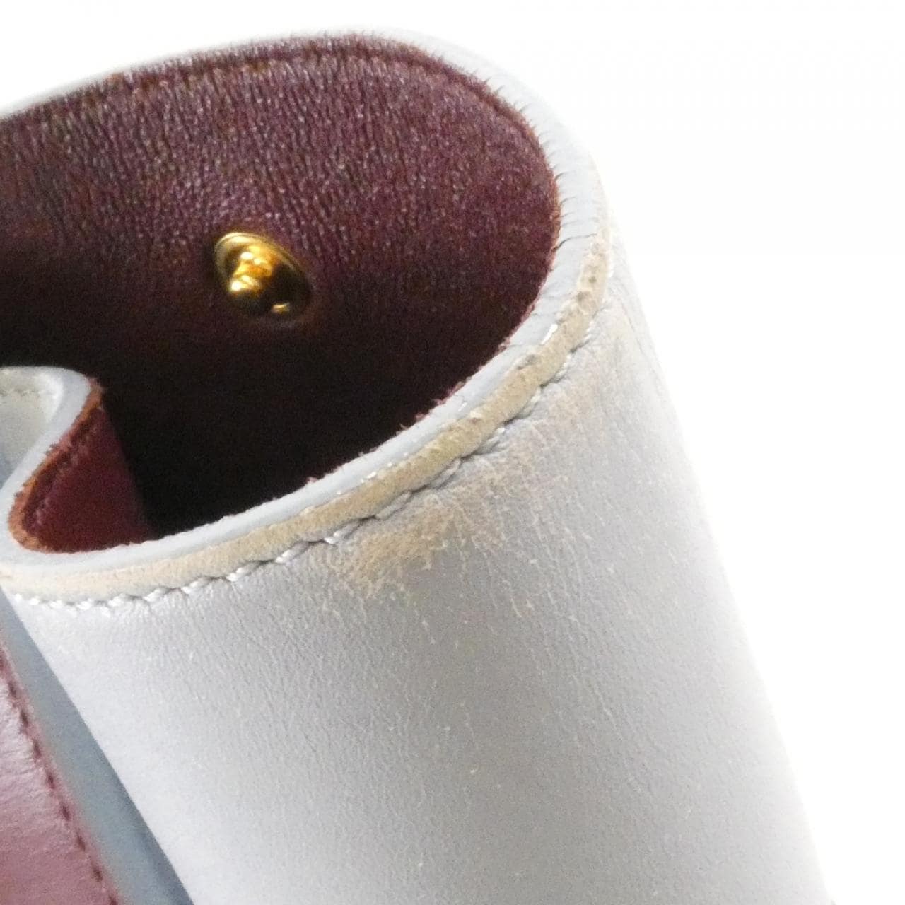 CELINE Handbag Leather 黑色 皮革 中古品B - 縮圖 7