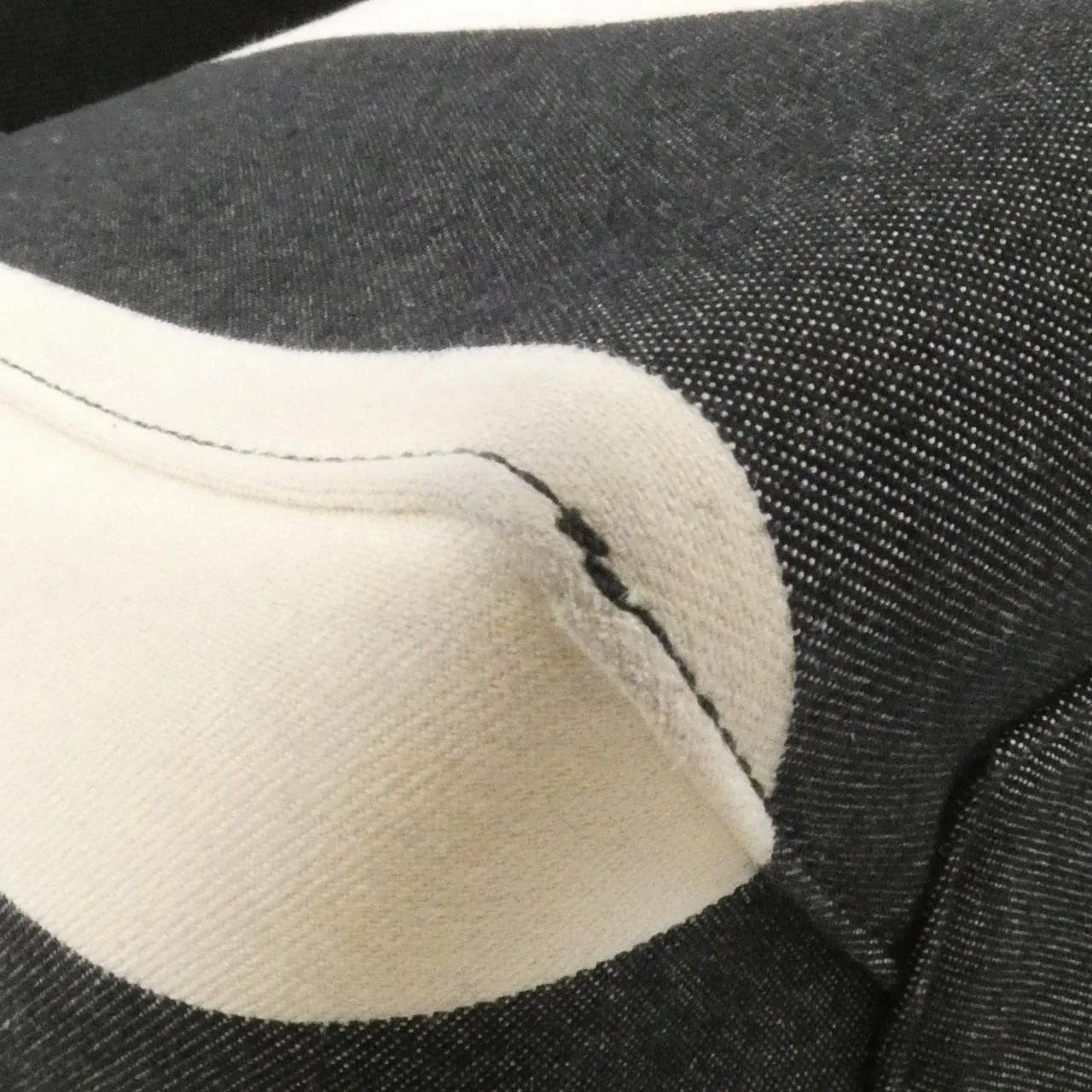 CELINE Luggage 189302BJR Shoulder Cotton 黑色 Cotton 中古品B - 縮圖 3