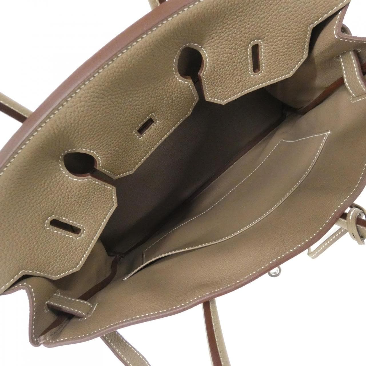 HERMES HERMÈS Birkin 027767CK Bag Togo Etoupe Togo Leather - Thumbnail 6