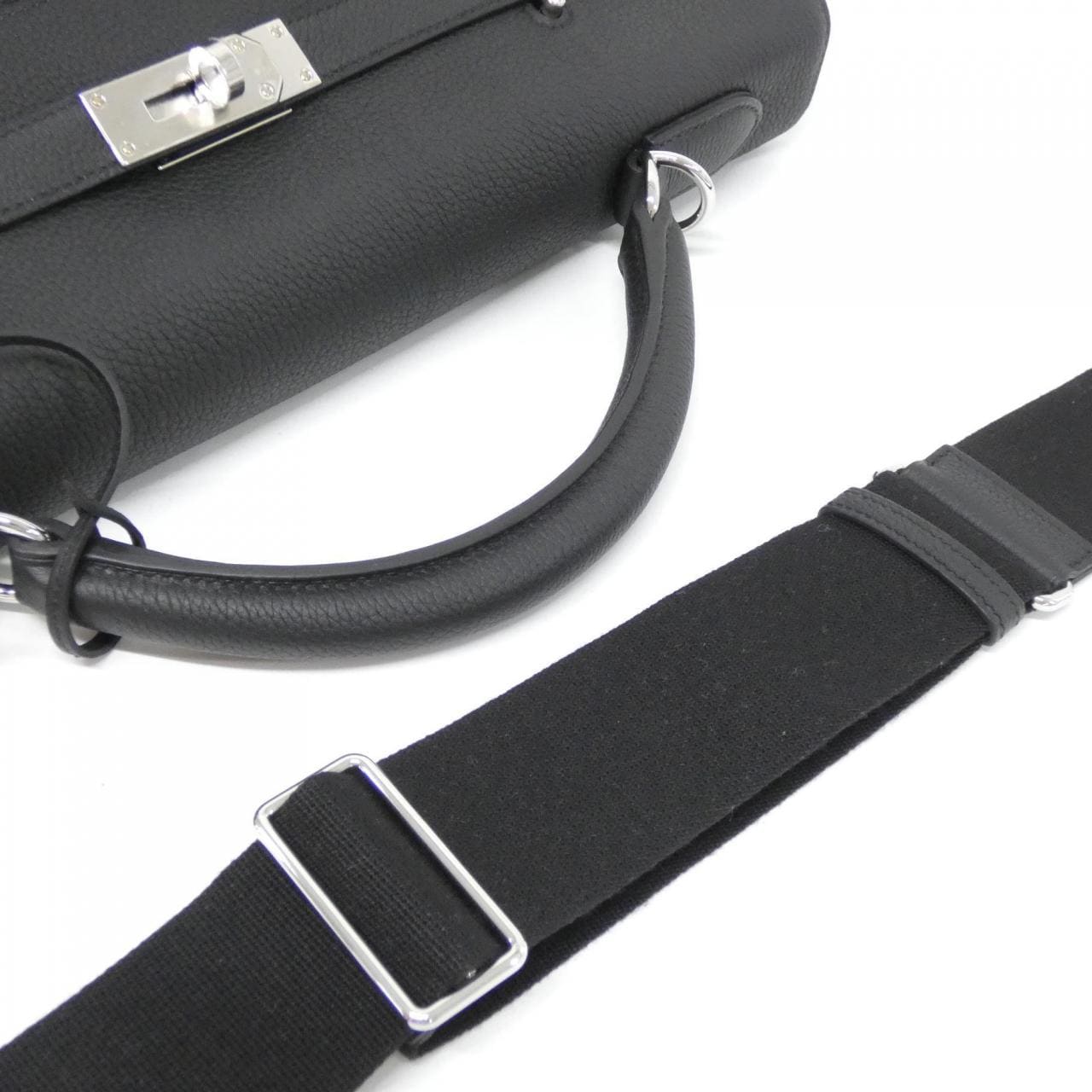 HERMES HERMÈS Kelly 084689CK Bag Togo Black Togo Leather - Thumbnail 5