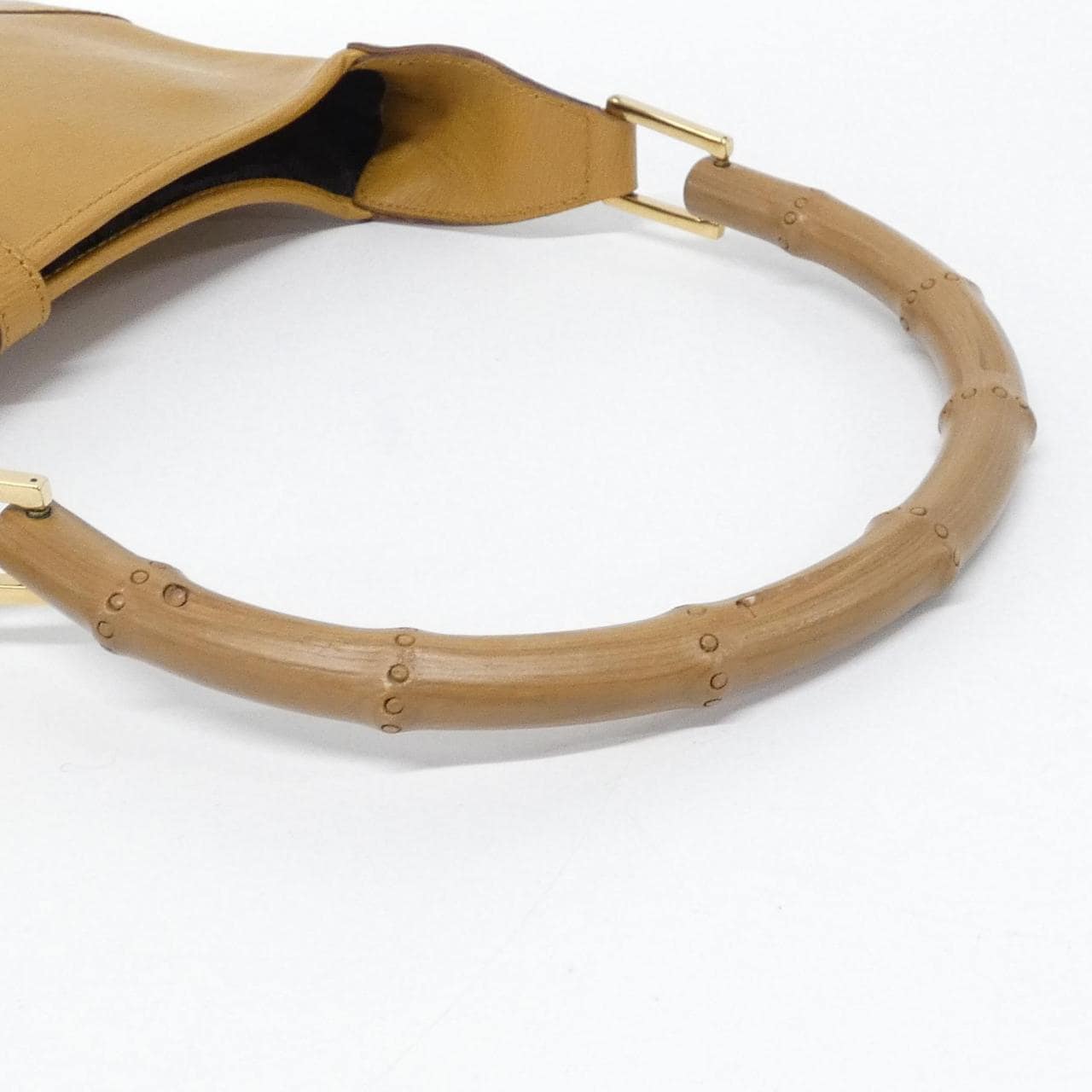 GUCCI 001 4060 Shoulder Bag Leather Beige Leather Rank A - Thumbnail 8