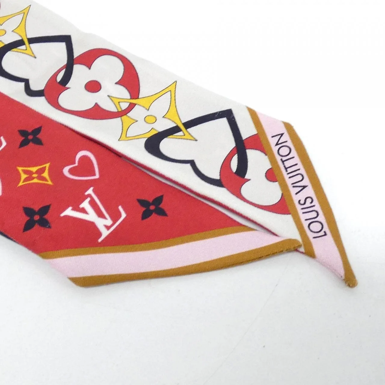 LOUIS VUITTON M78117 Scarf Rouge Rank A - Thumbnail 2