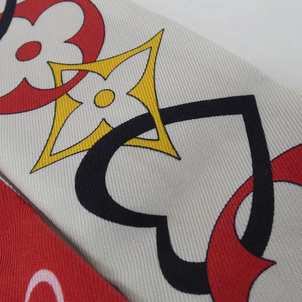 LOUIS VUITTON M78117 Scarf Rouge Rank A - Thumbnail 4