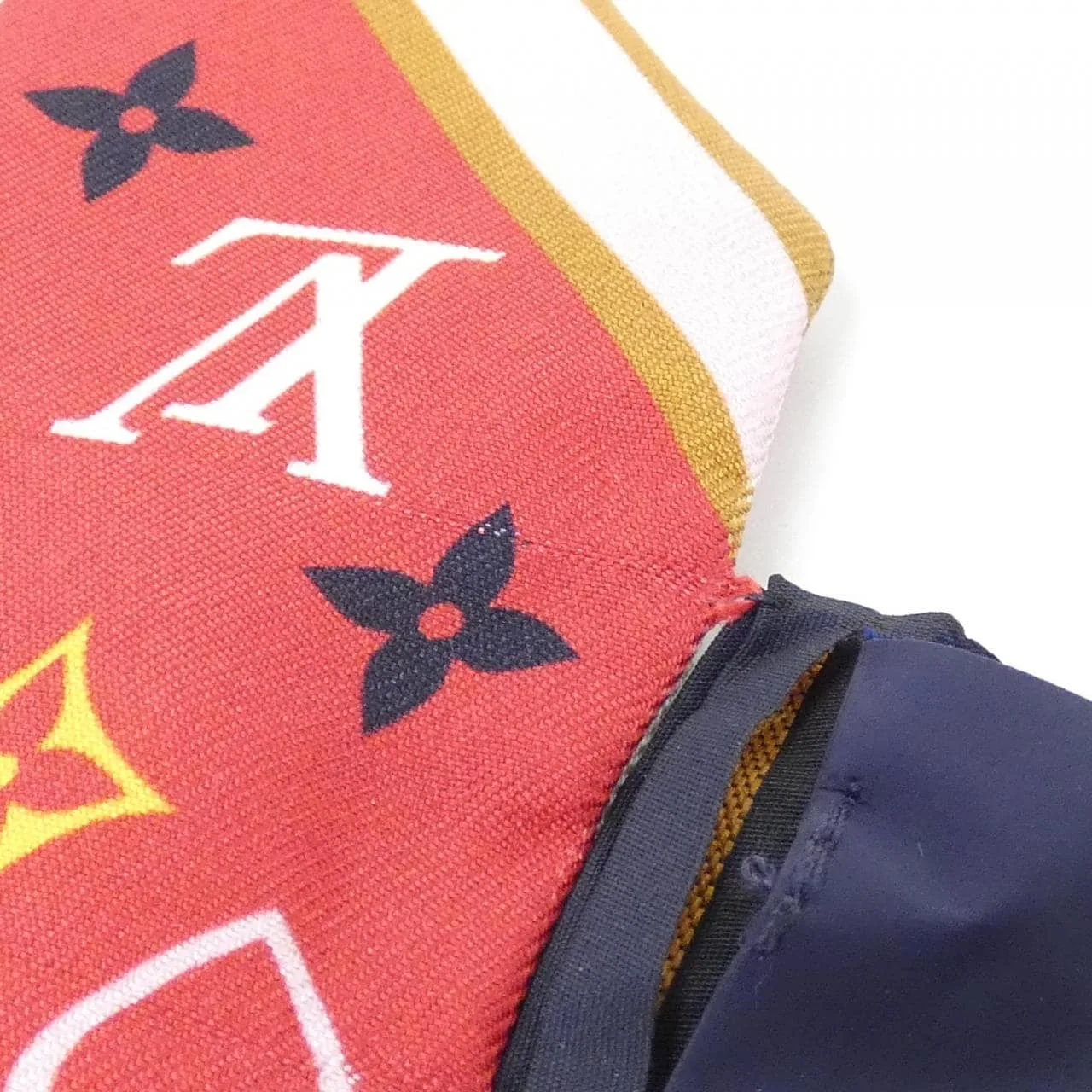 LOUIS VUITTON M78117 Scarf Rouge Rank A - Thumbnail 6