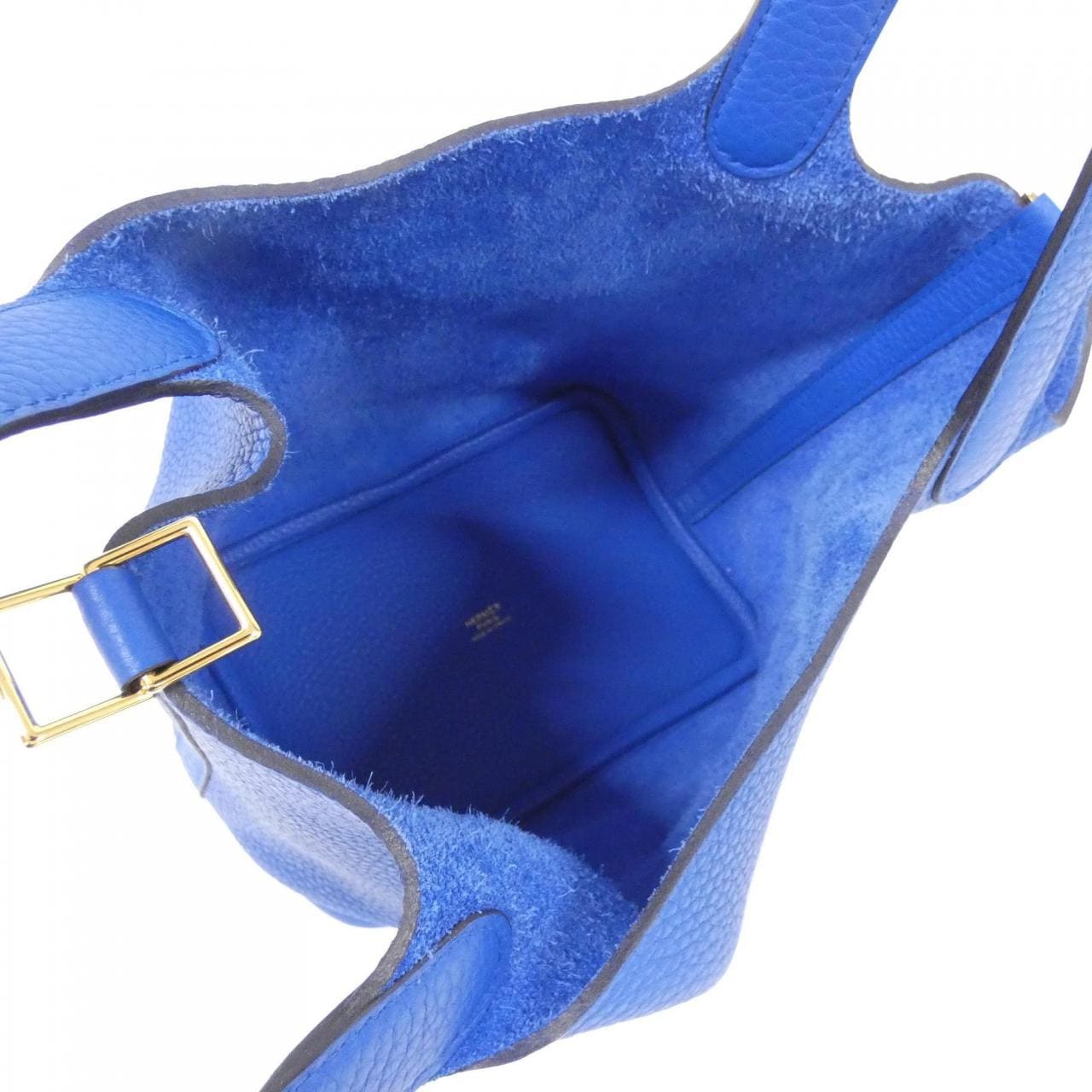 HERMES HERMÈS Picotin 056289CC Bag Clemence Blue Clemence Leather - Thumbnail 5