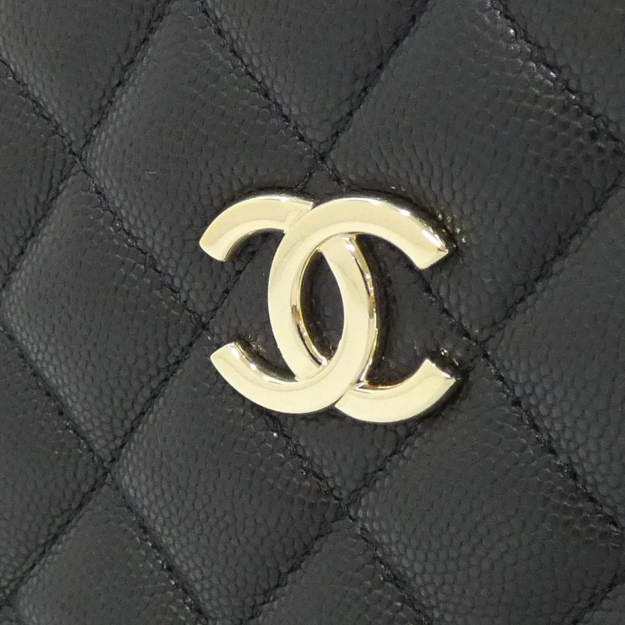 CHANEL Chanel 22 AS3176 Shoulder Grained Calfskin Black Grained Calfskin Rank A - Thumbnail 4