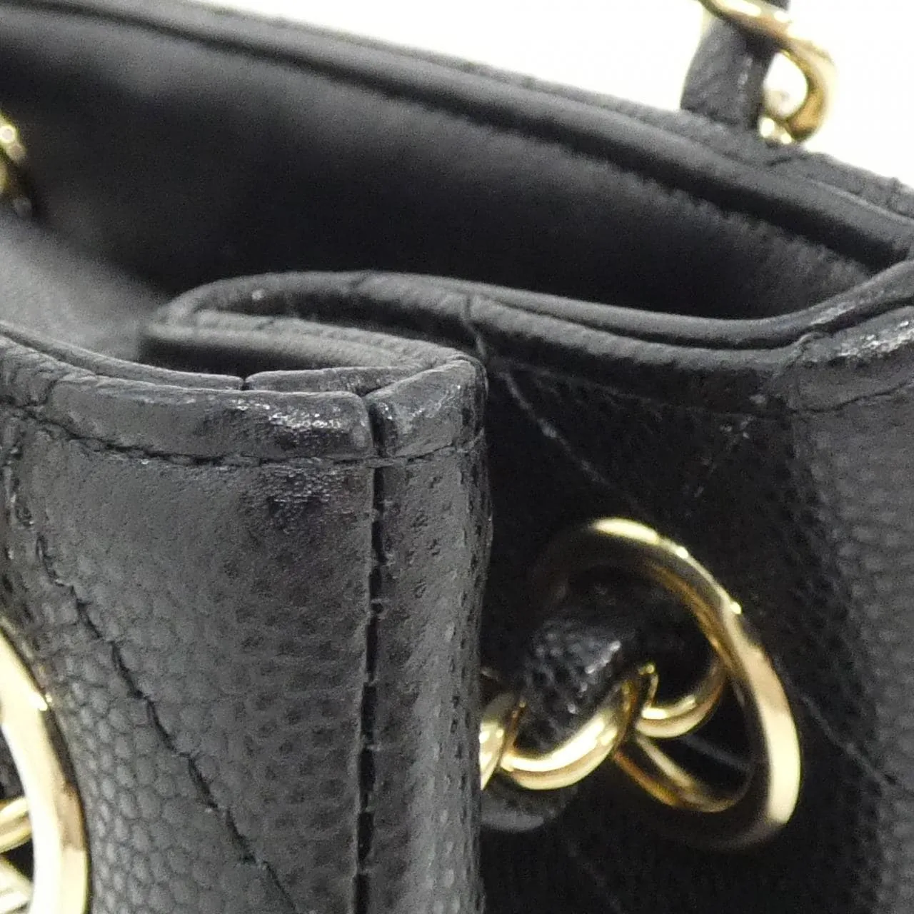 CHANEL Chanel 22 AS3176 Shoulder Grained Calfskin Black Grained Calfskin Rank A - Thumbnail 5