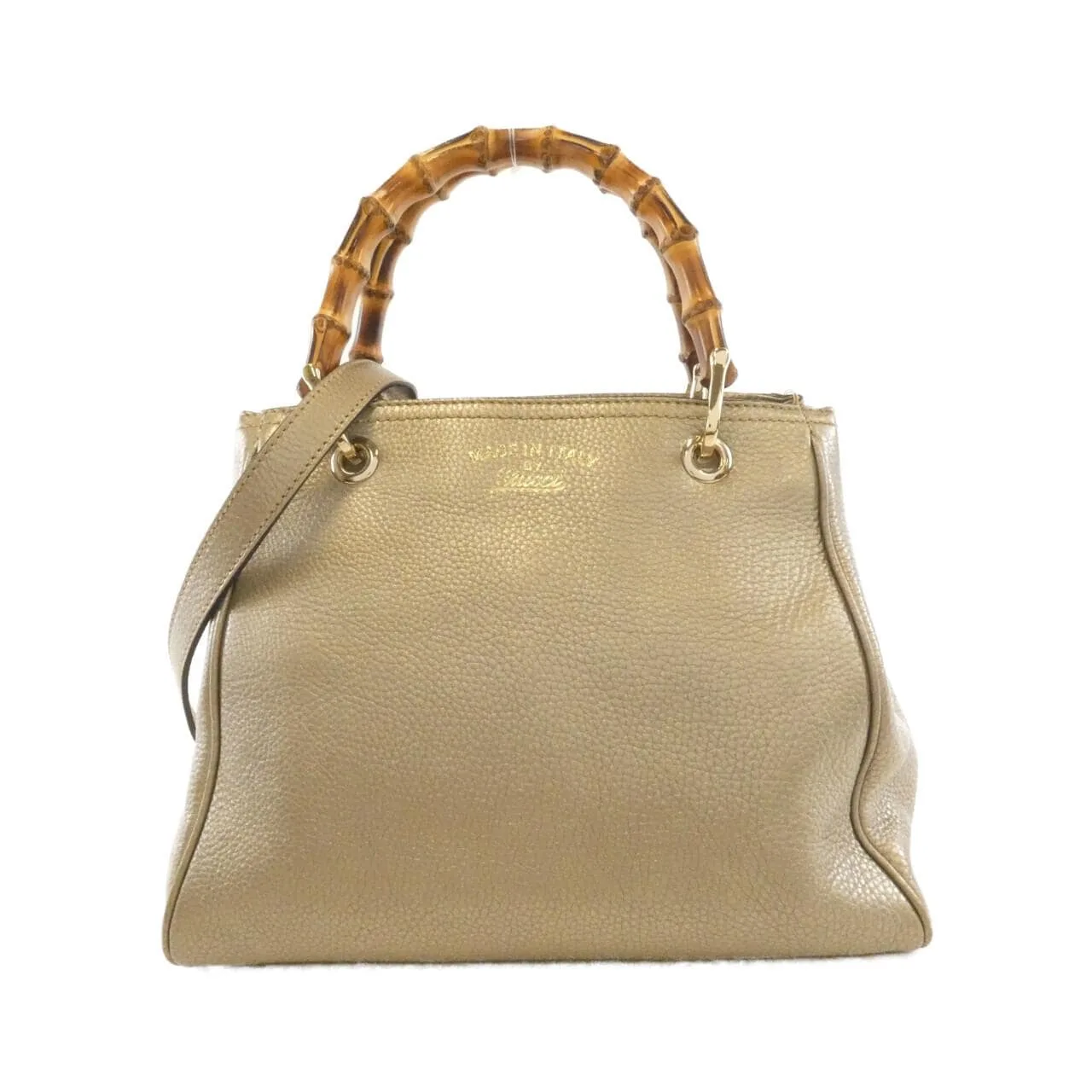 GUCCI 336032 Handbag Leather Gold