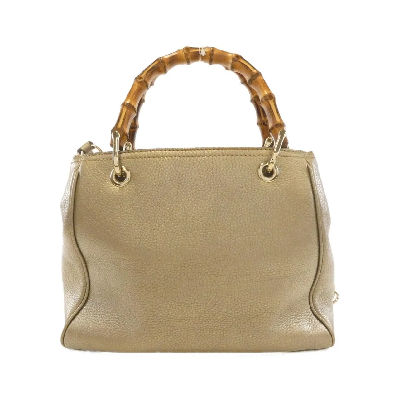 GUCCI 336032 Handbag Leather 金色 皮革 中古品A - 縮圖 2