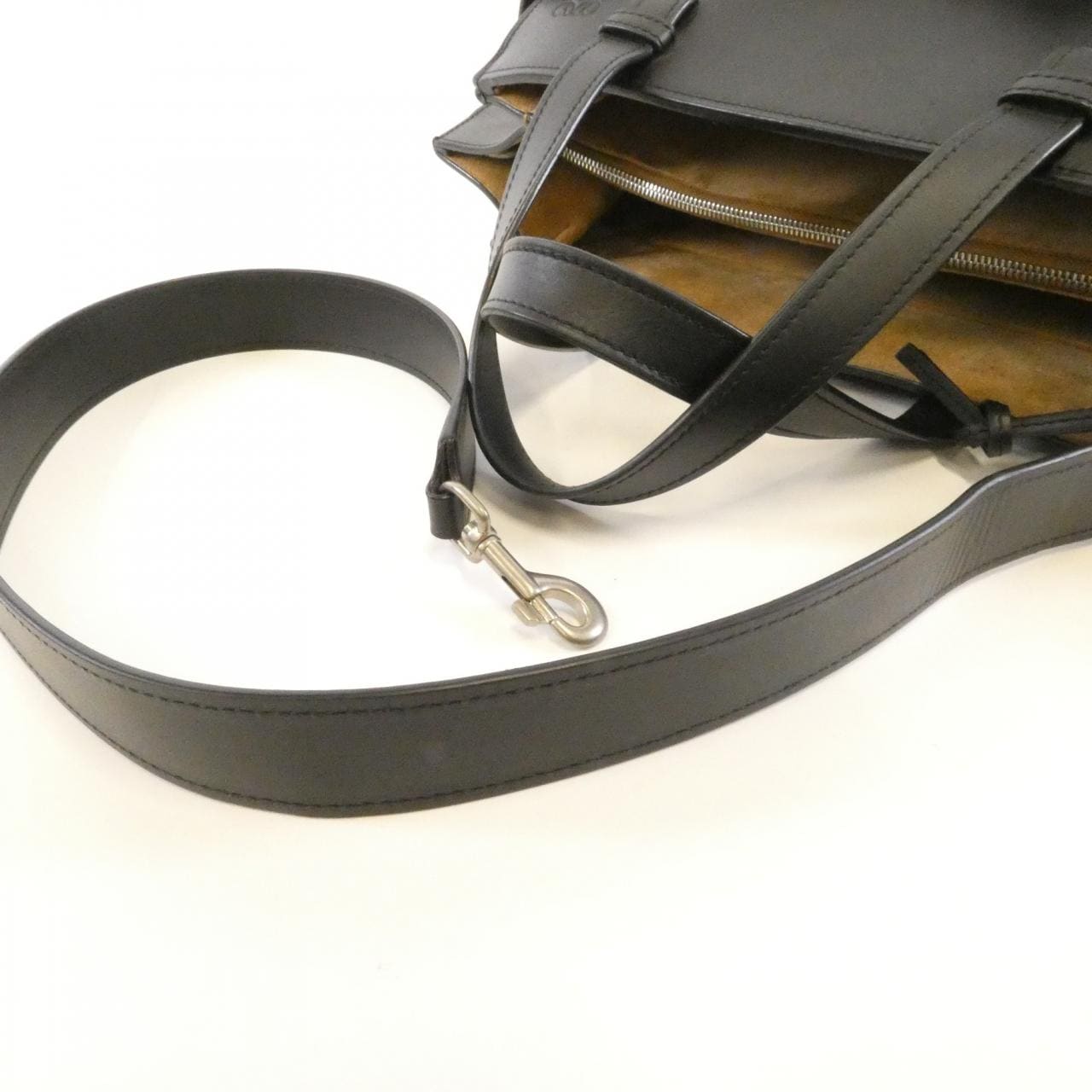 LOEWE Gate Bag Canvas Black Canvas - Thumbnail 5