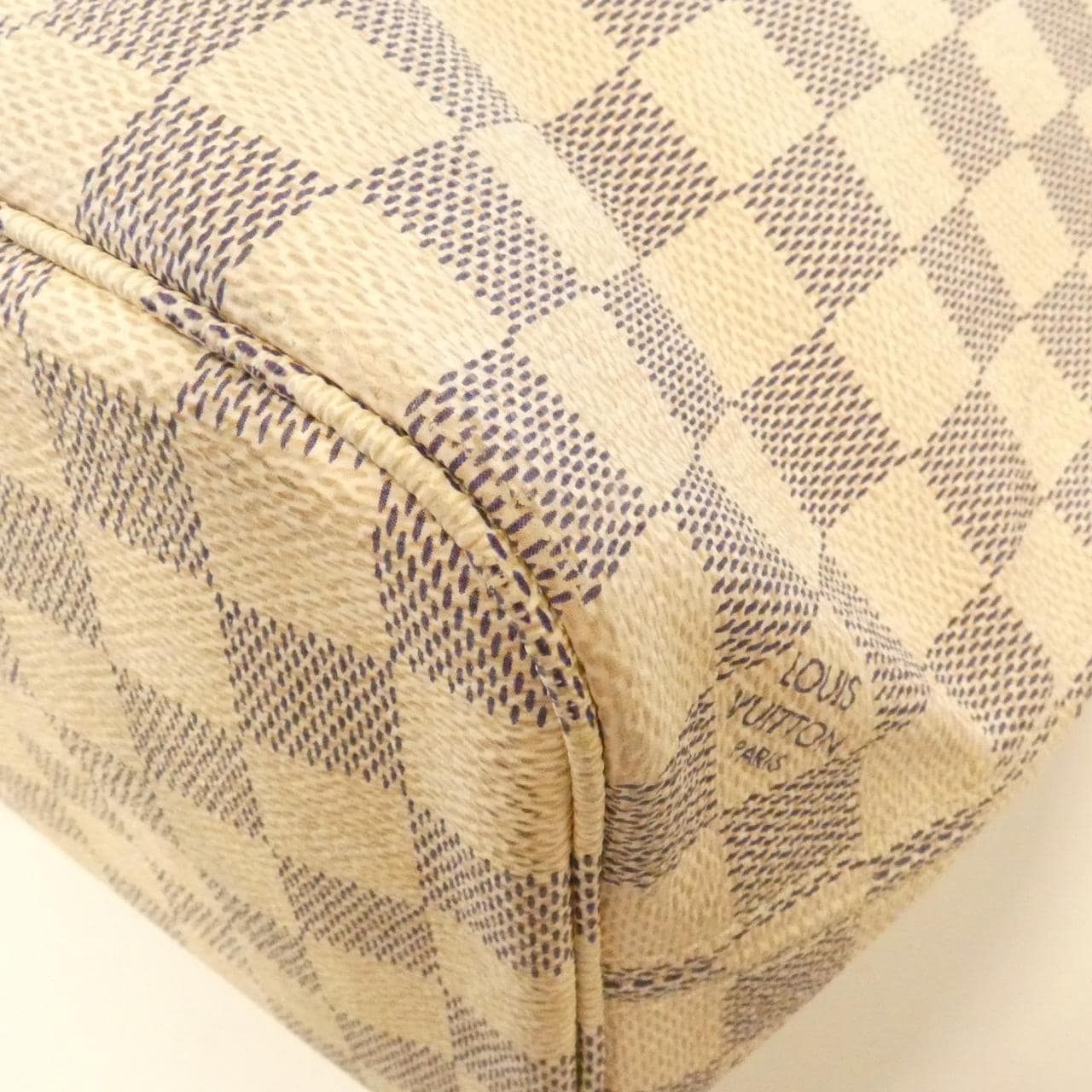 LOUIS VUITTON Neverfull N51110 Bag Damier 黑色 Damier 中古品B - 縮圖 2