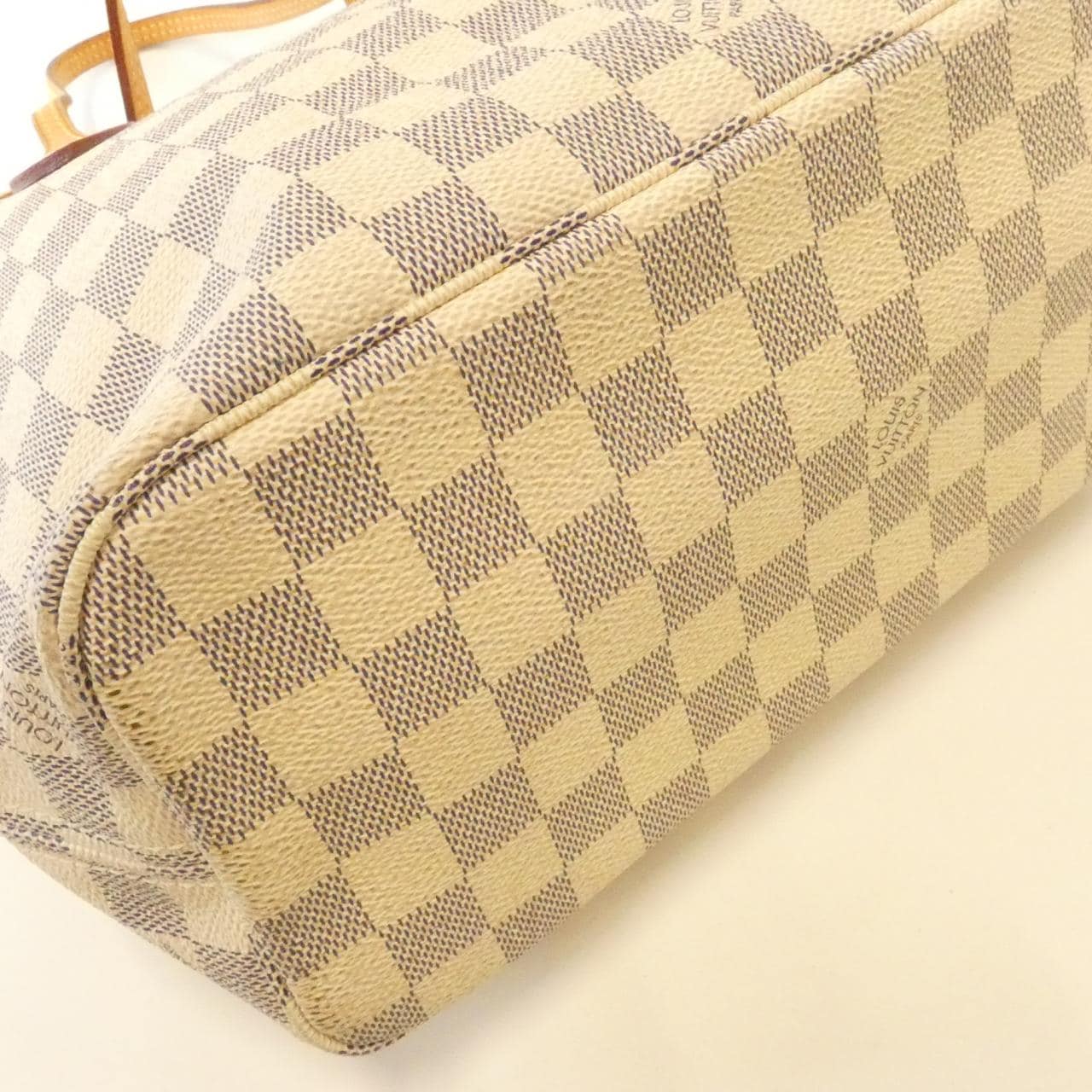 LOUIS VUITTON Neverfull N51110 Bag Damier 黑色 Damier 中古品B - 縮圖 3