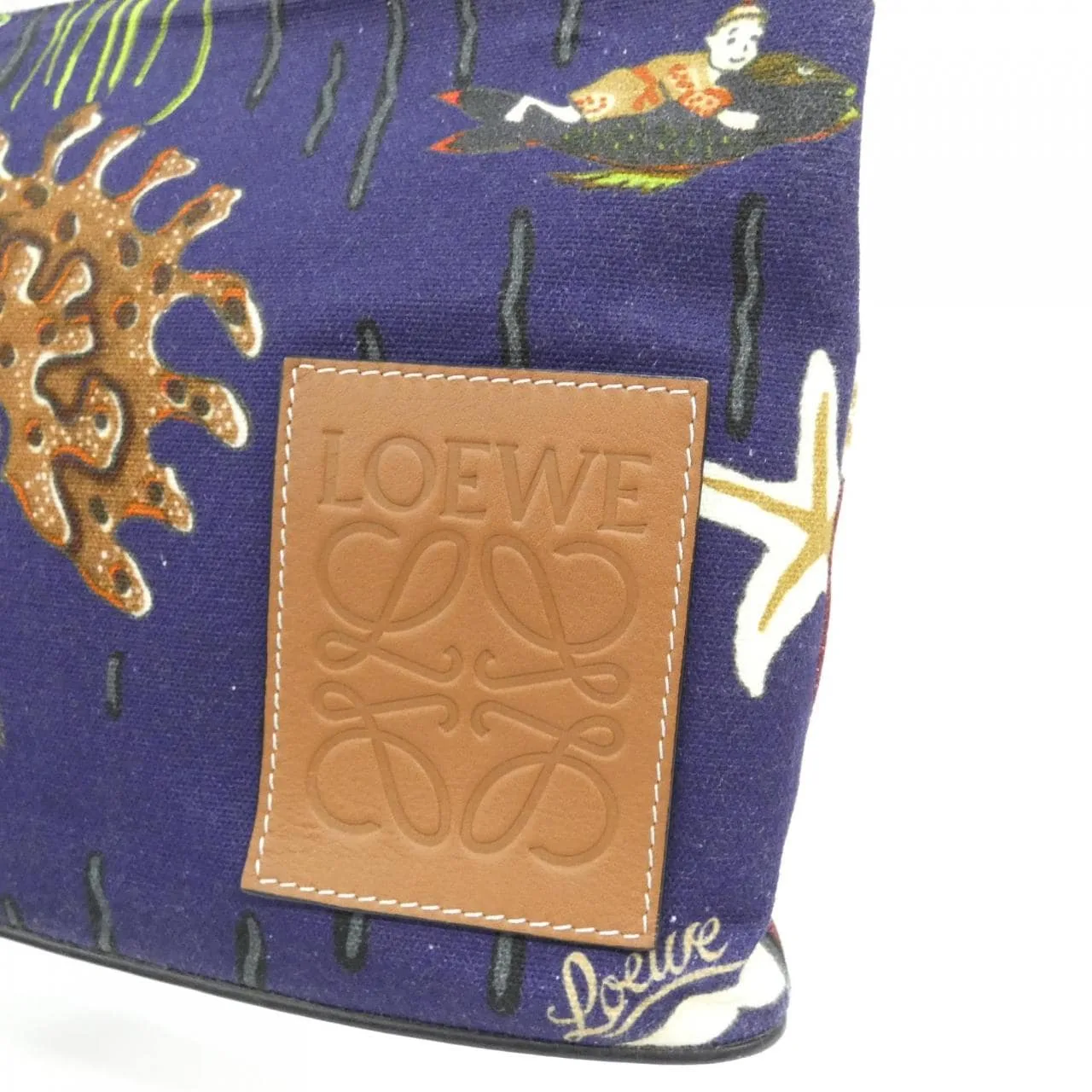 LOEWE C630C63X01 Pouch Canvas Black Canvas Rank A - Thumbnail 4