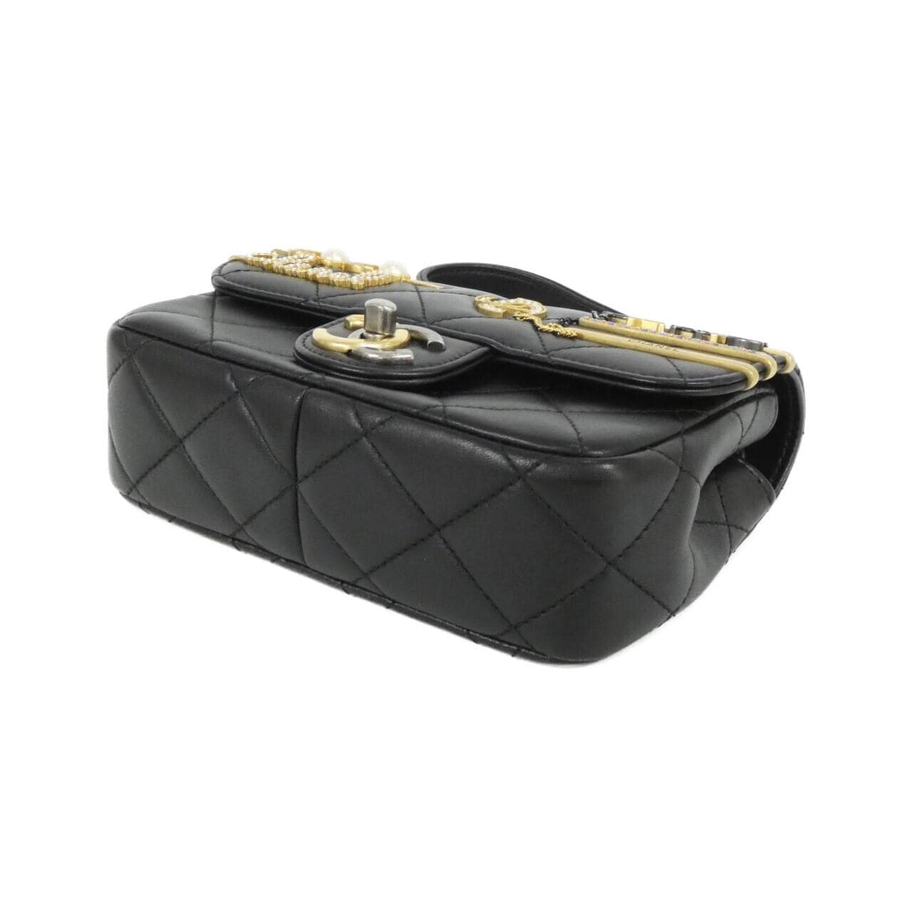 CHANEL AS2978 Shoulder Lambskin 黑色 羊皮 中古品A - 縮圖 3